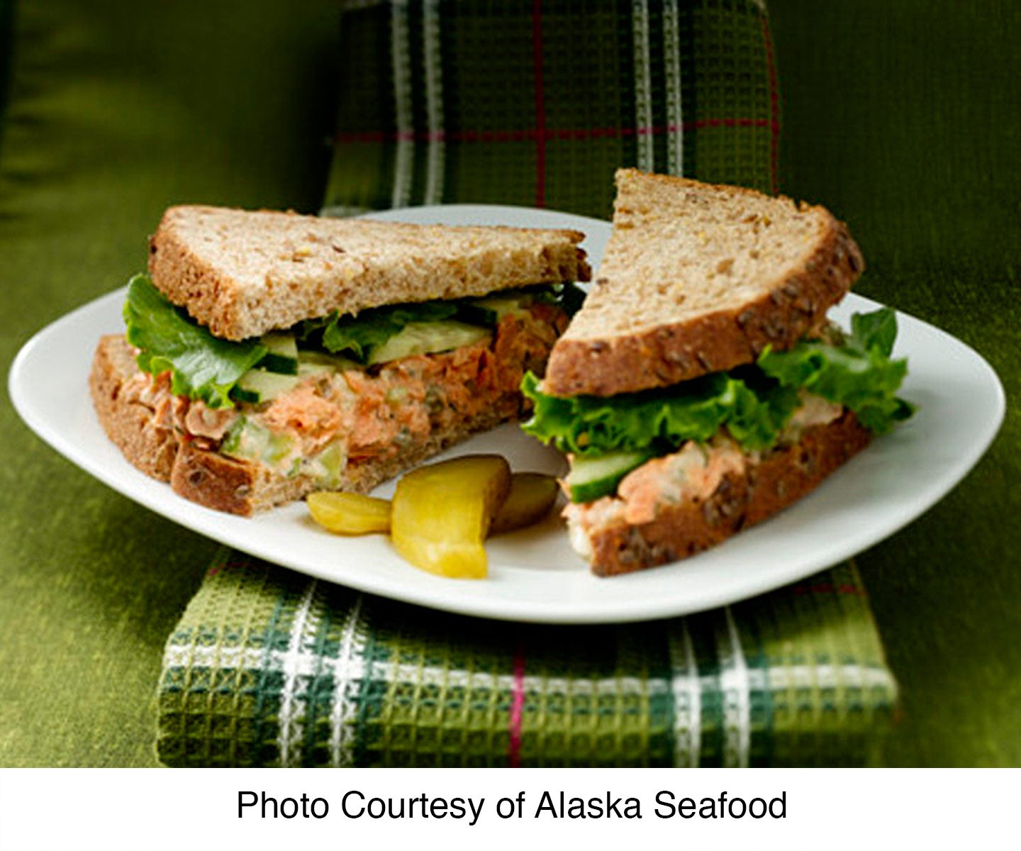 Alaska Salmon Salad Sandwiches