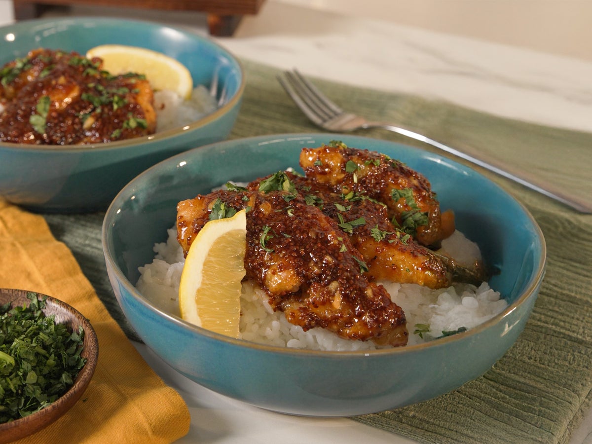Honey Garlic Cod over Rice