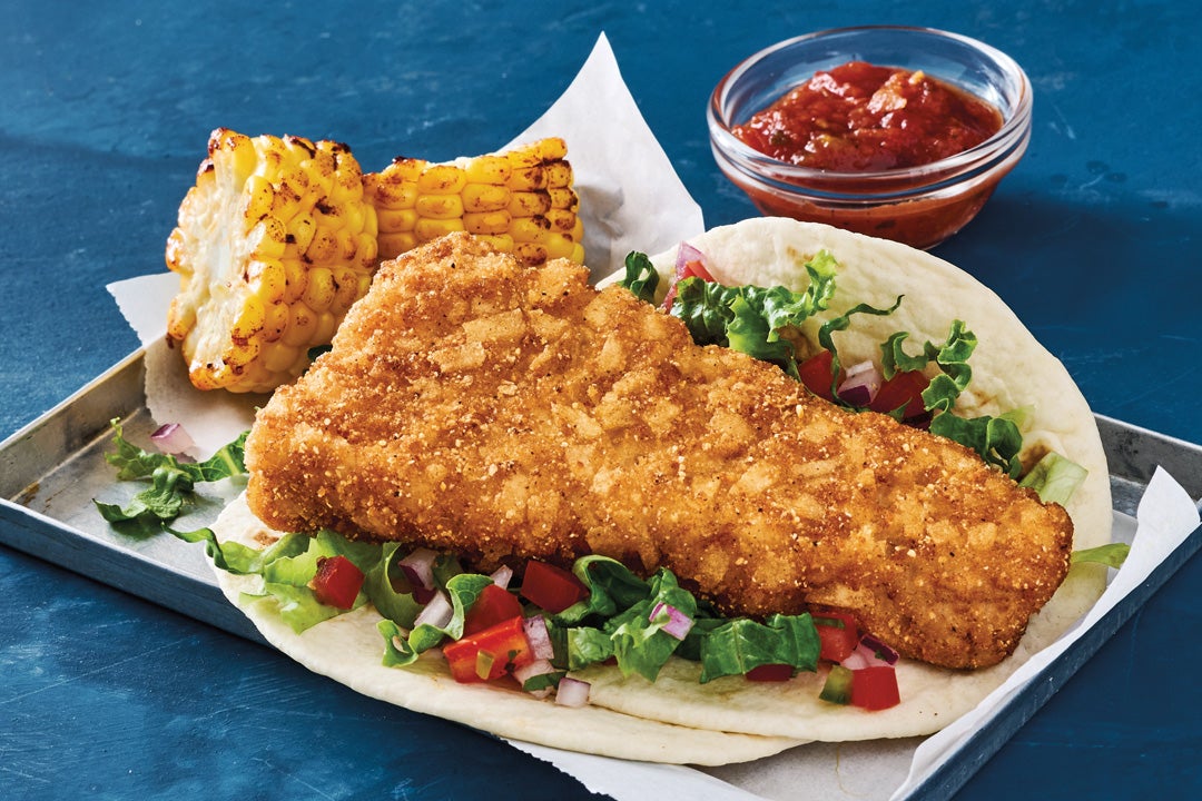 Wild Alaska Pollock Potato Coated Whole Grain Wedge 3.6 oz Packaging