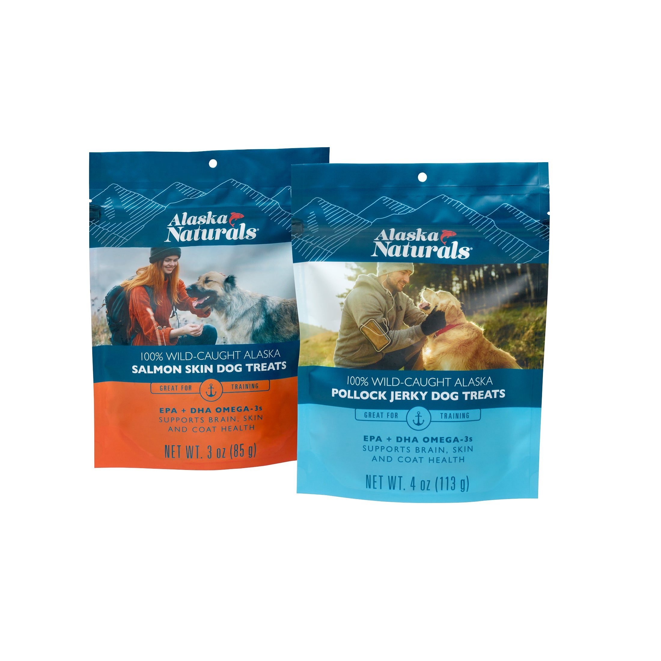 Alaska naturals dog treats packaging