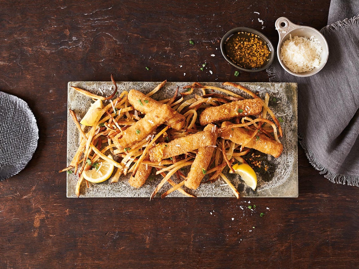 Garlicky Ultimate Fish Stick® and Frites