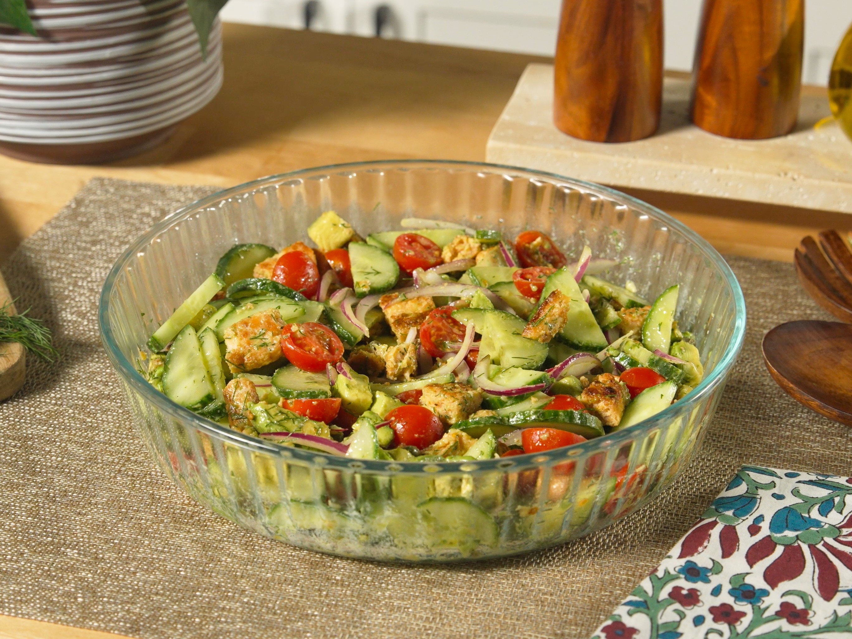 Salmon Cucumber Salad | Recipes | Trident Seafoods