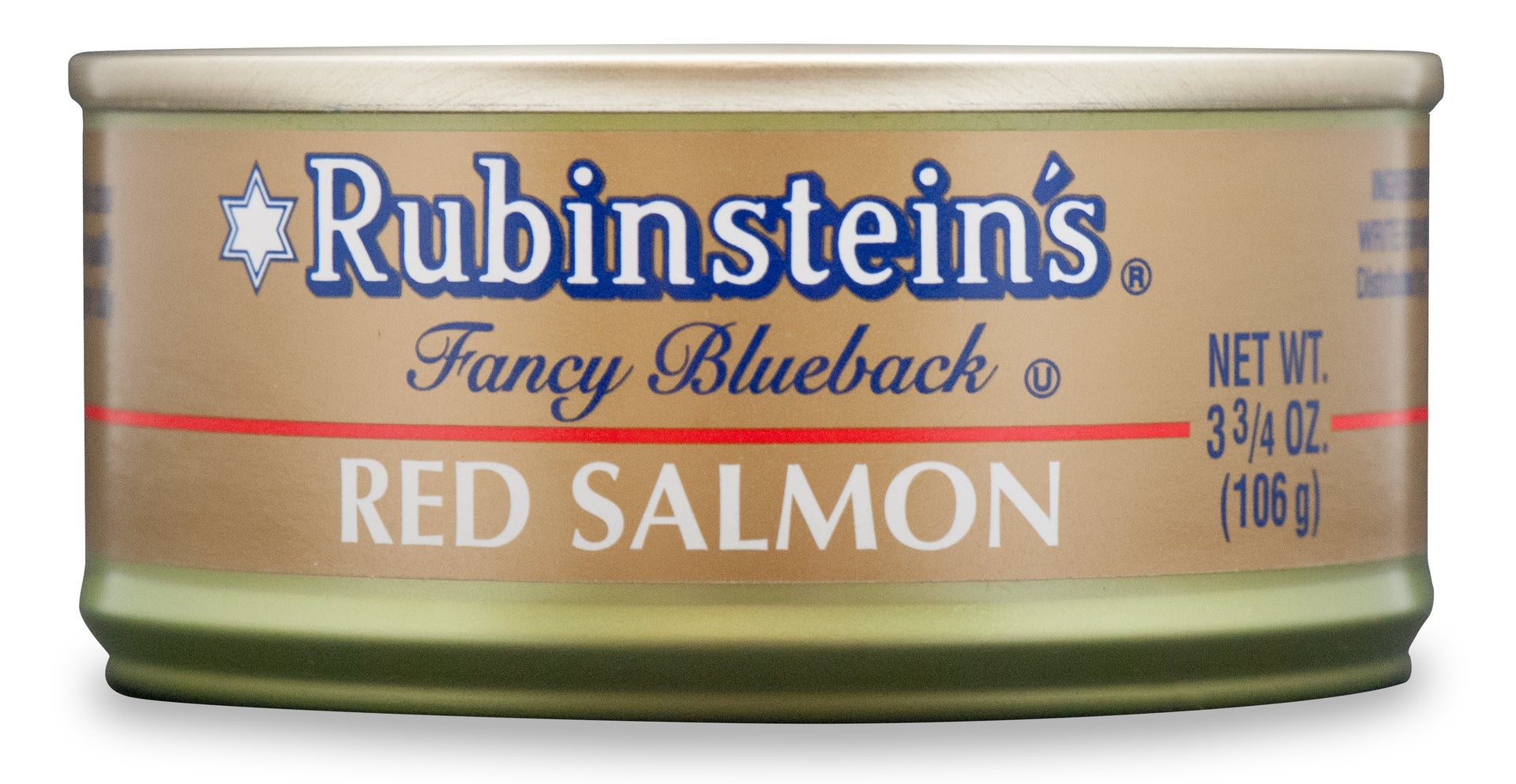 Rubinstein's® Red (Sockeye) Salmon 3.75 oz Packaging