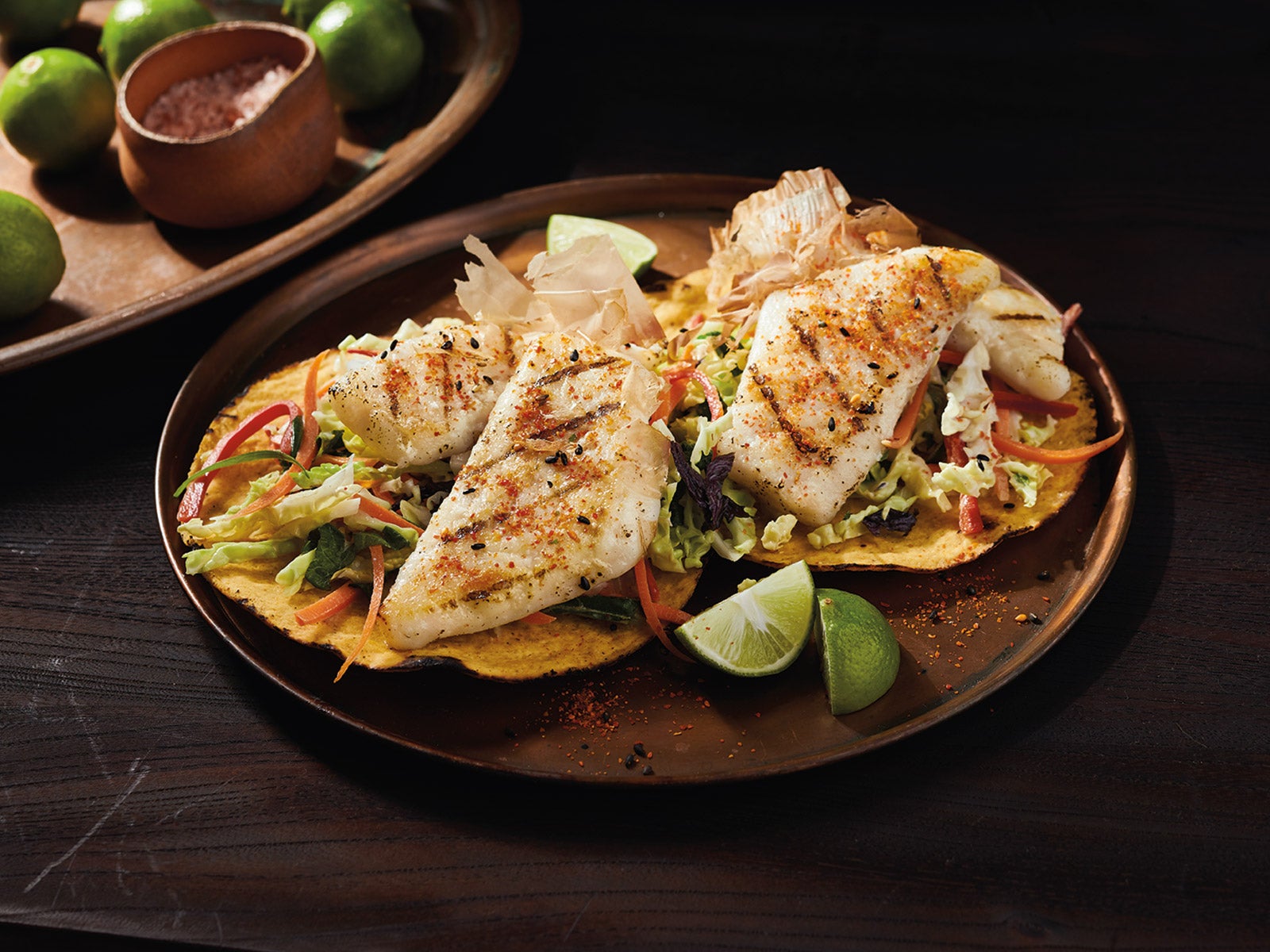 Asian Tostada with Grilled Wild Alaska Pollock