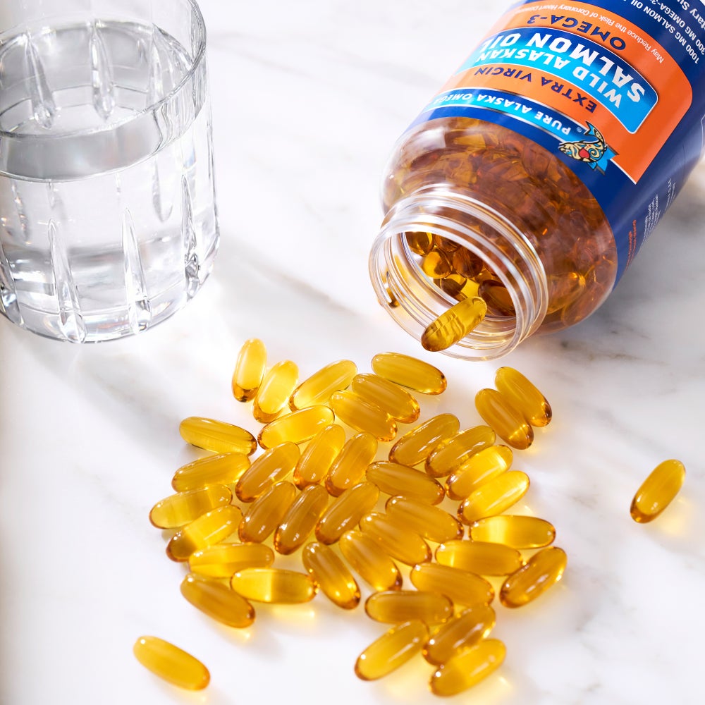 Wild Alaskan Salmon Oil 1000mg Dietary Supplement slide 2