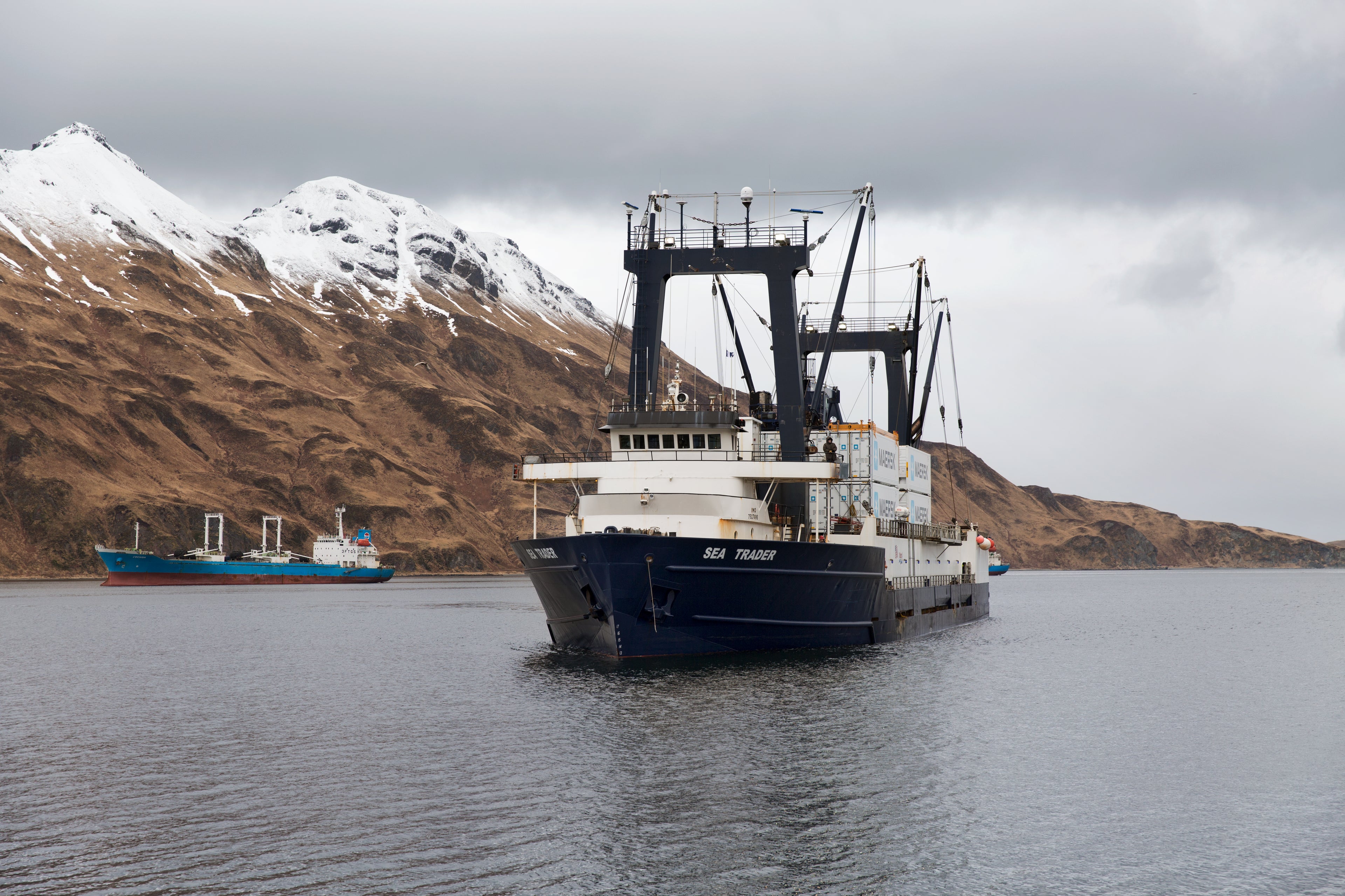 Sea Trader vessel in dutch harbor, ak