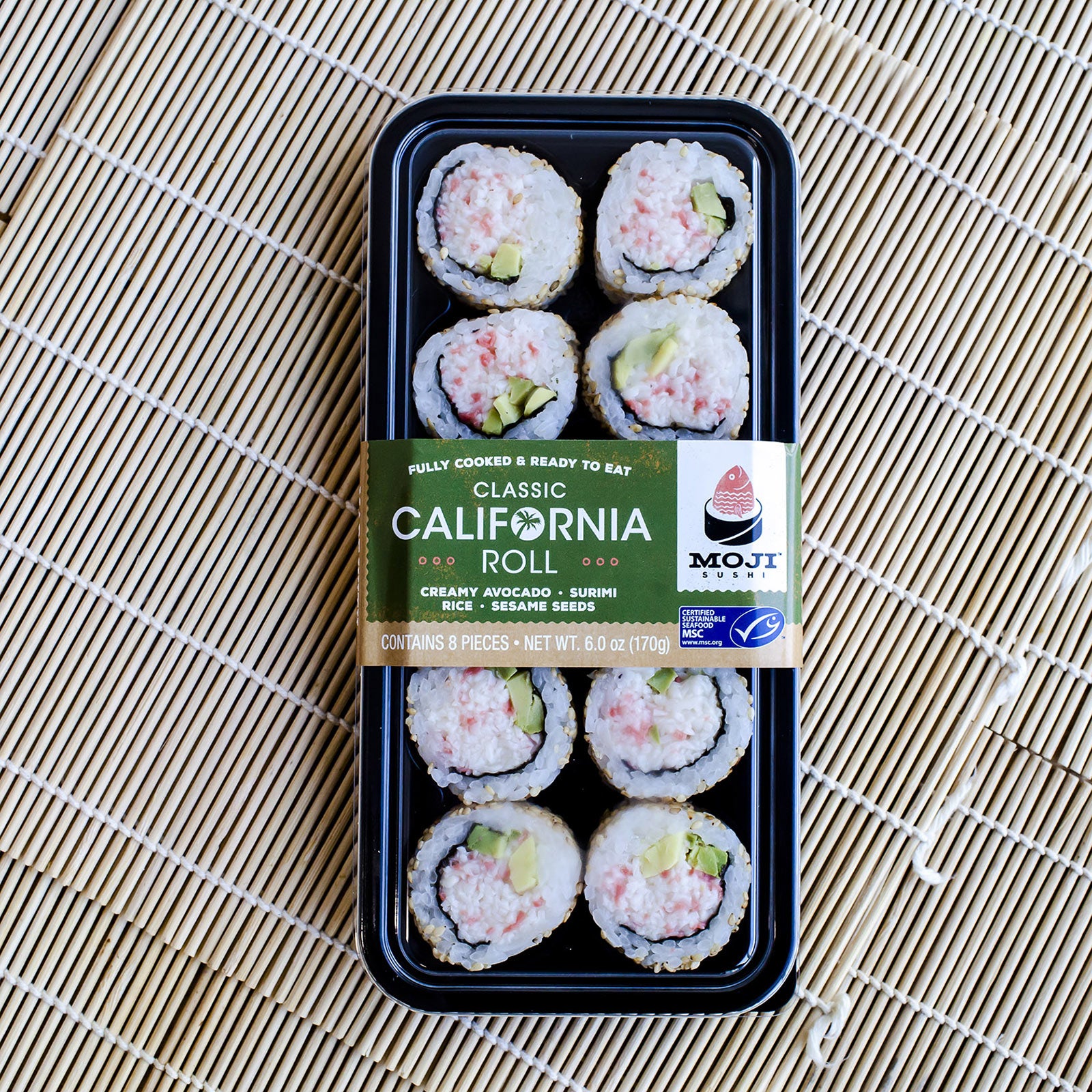 MOJI™ Sushi Classic California Roll  Packaging