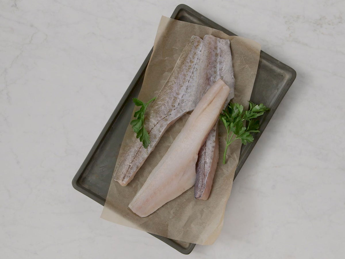 Wild Alaska Pollock Fillets 2-4oz Skin-On, Boneless 