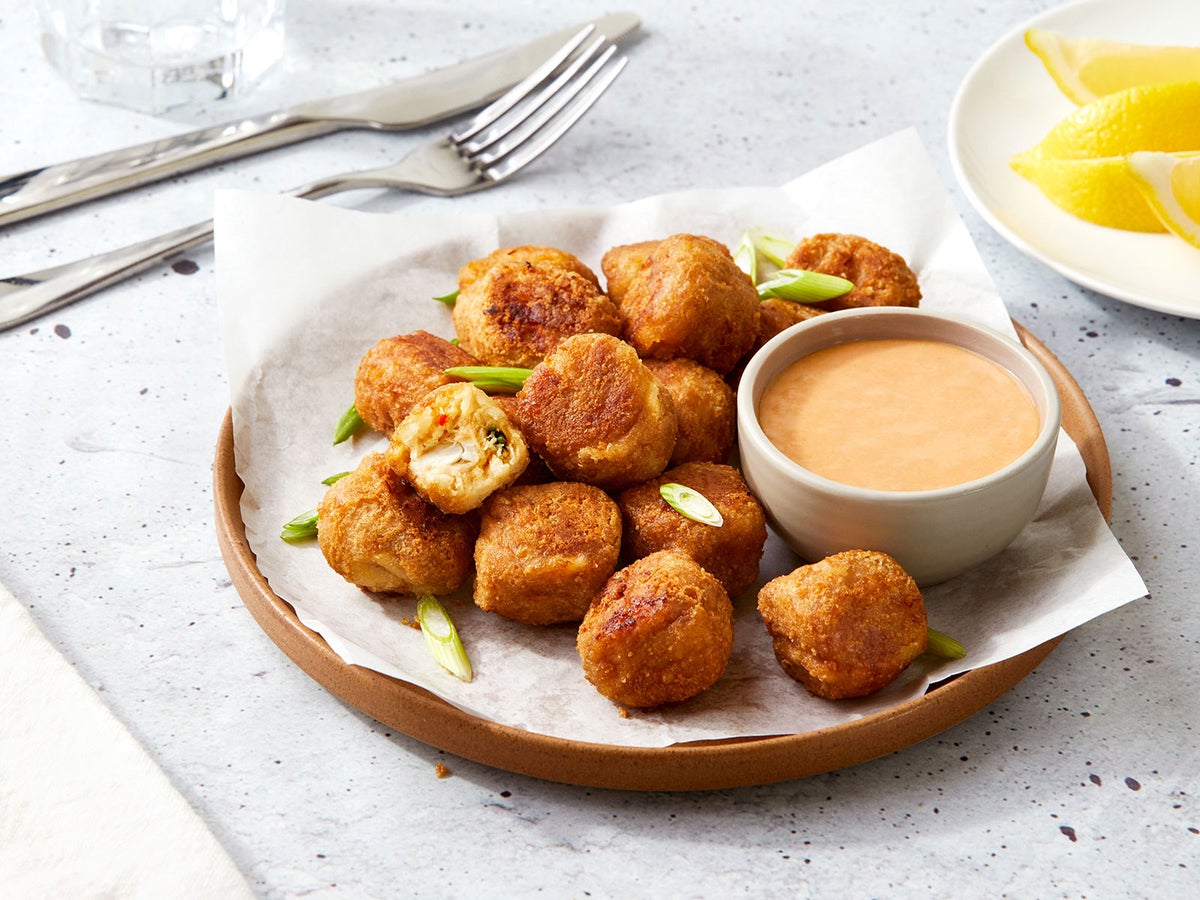 Takoyaki Bites with Japanese BBQ Mayo