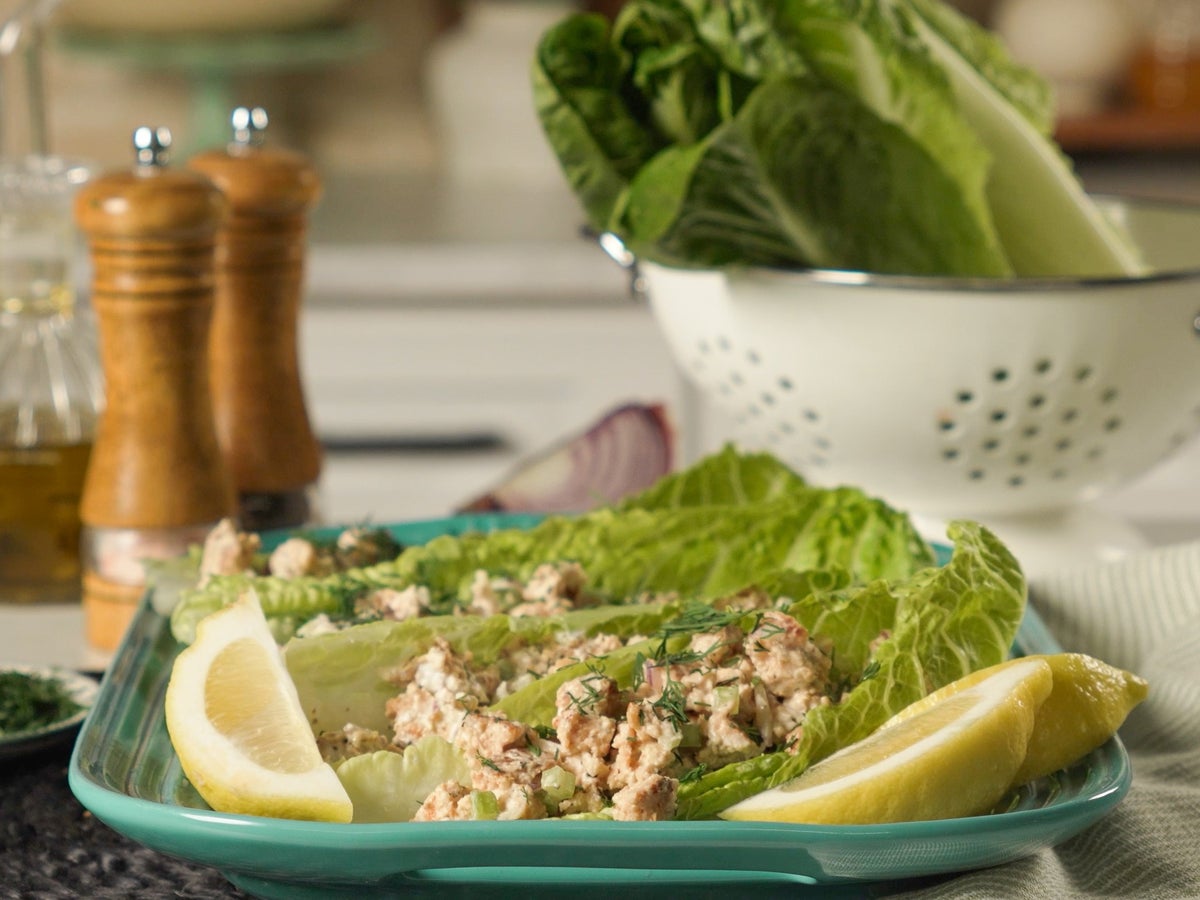 Salmon Salad Lettuce Wraps