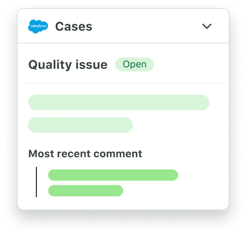 Exemple d'un cas ouvert dans l'intégration Salesforce Service Cloud de Sprout Social.