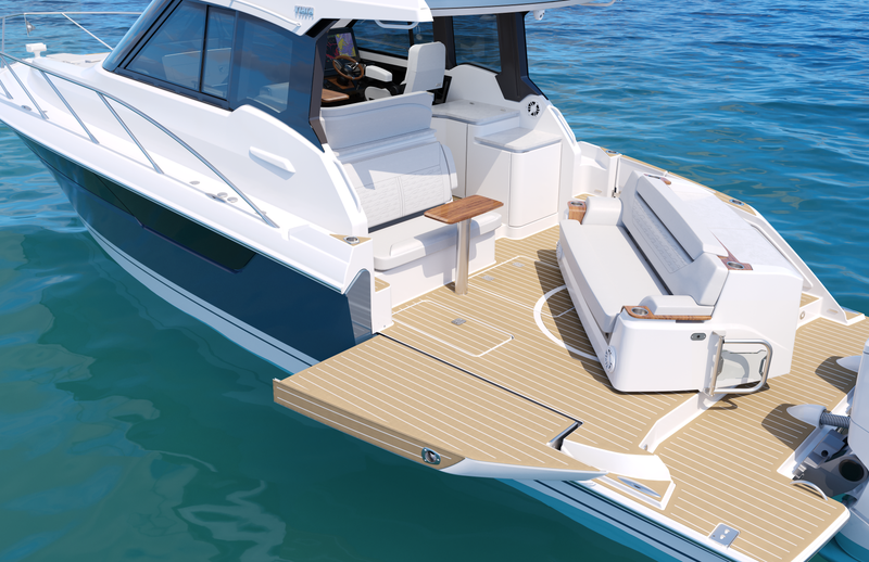 39 LE - Terrace and Rotating Buffet Lounge, 39 foot boat, luxury cruiser, 39ft yacht, Tiara 39