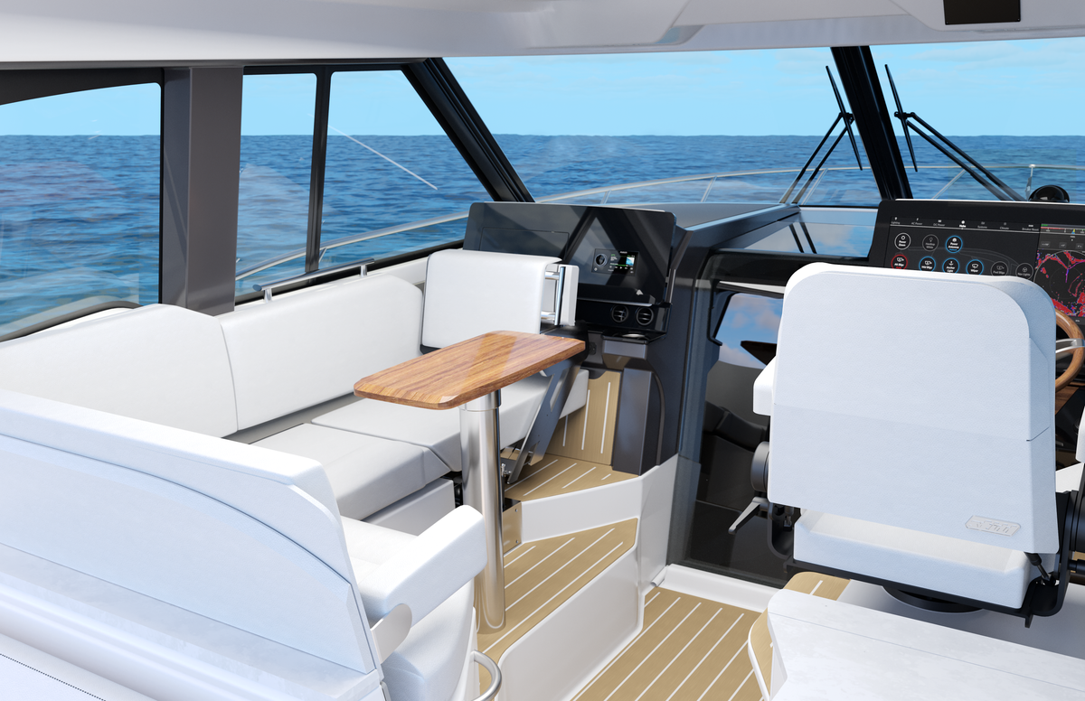 39 LE - Salon Seating Configuration, convertible companion seat