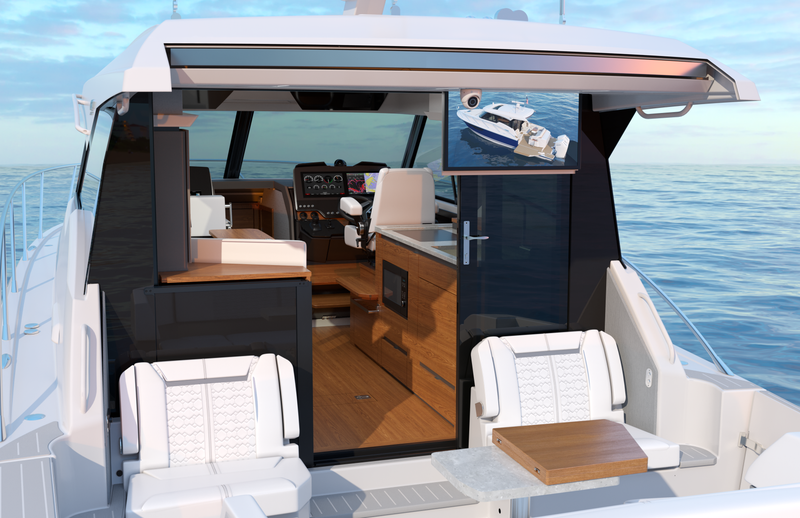 Tiara Yachts 43 LE cockpit television