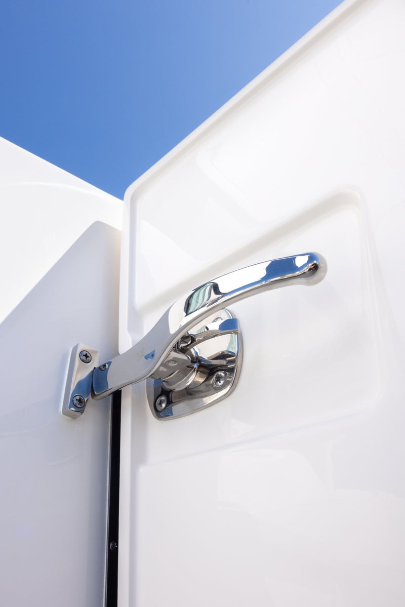 43 LE Boarding Door - Stainless Steel Handle