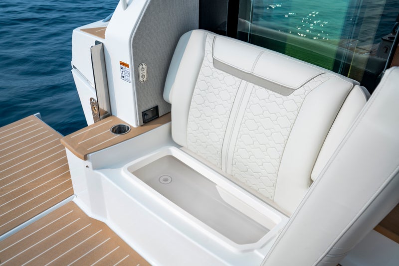 Tiara Yachts 48 LE Aft Facing Seating with Insulated Cooler Box