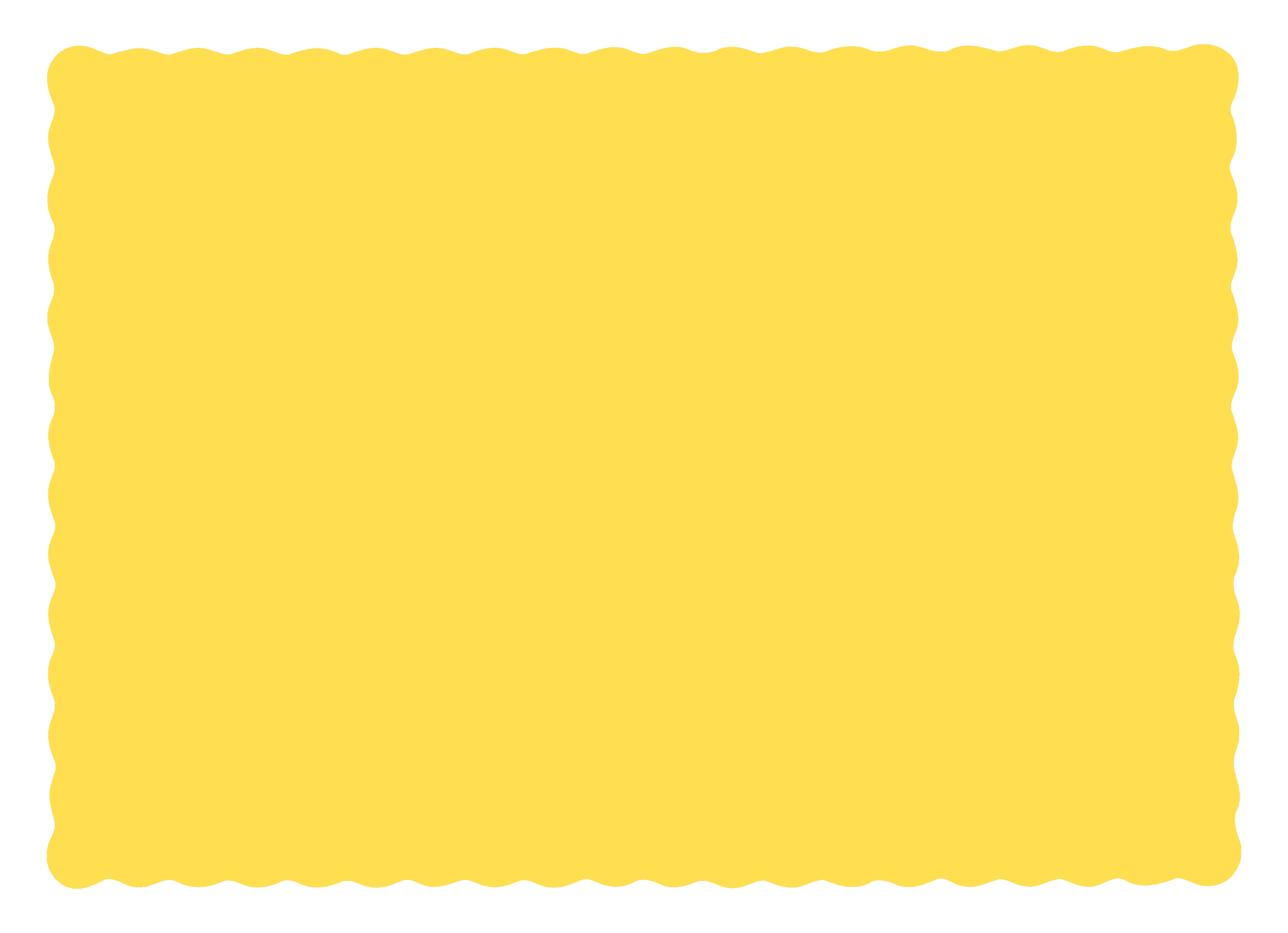10 in x 14 in Scalloped Sun Yellow Paper Placemats 1000 ct.