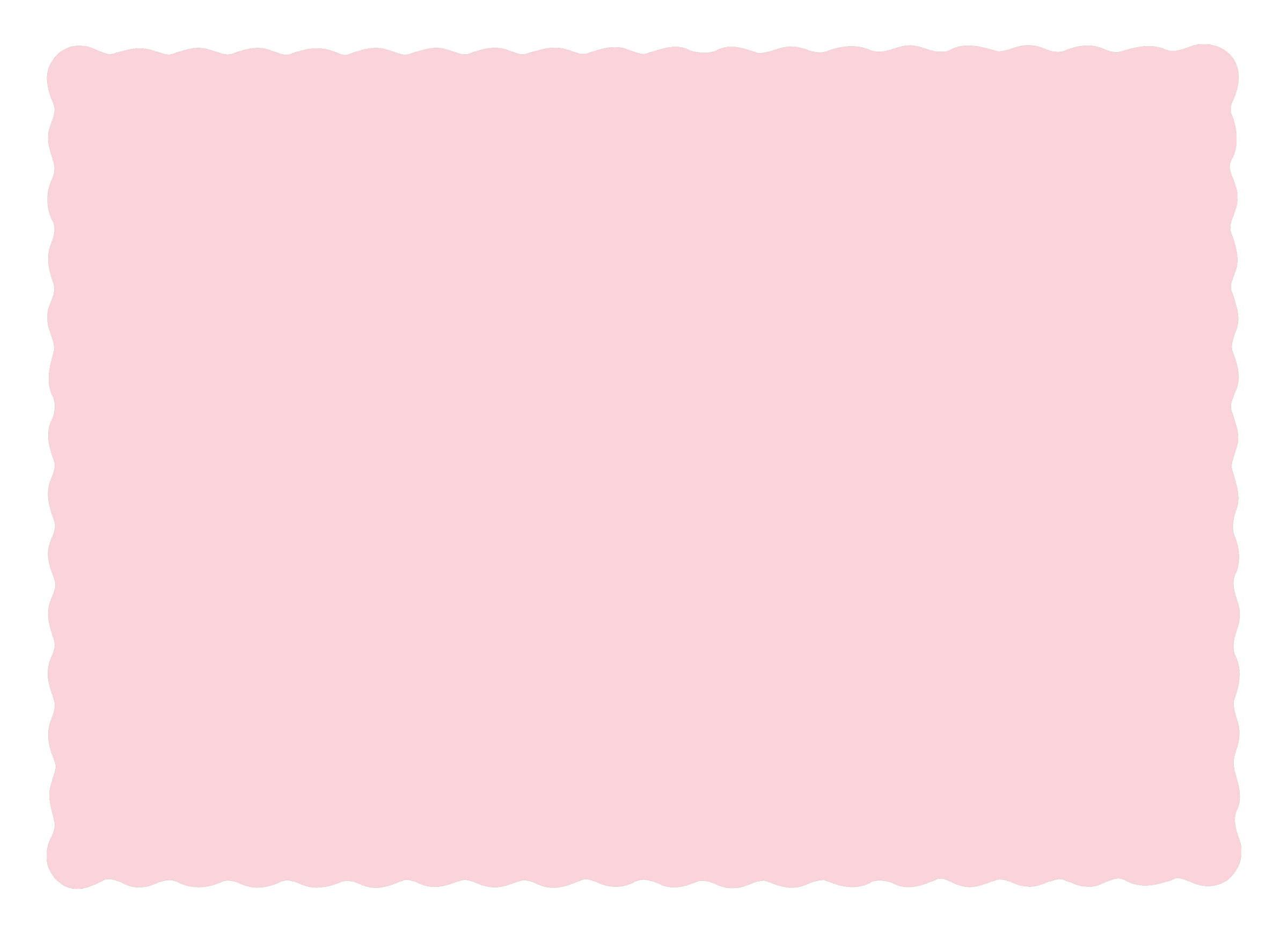 10 in x 14 in Scalloped Pink Paper Placemats 1000 ct.