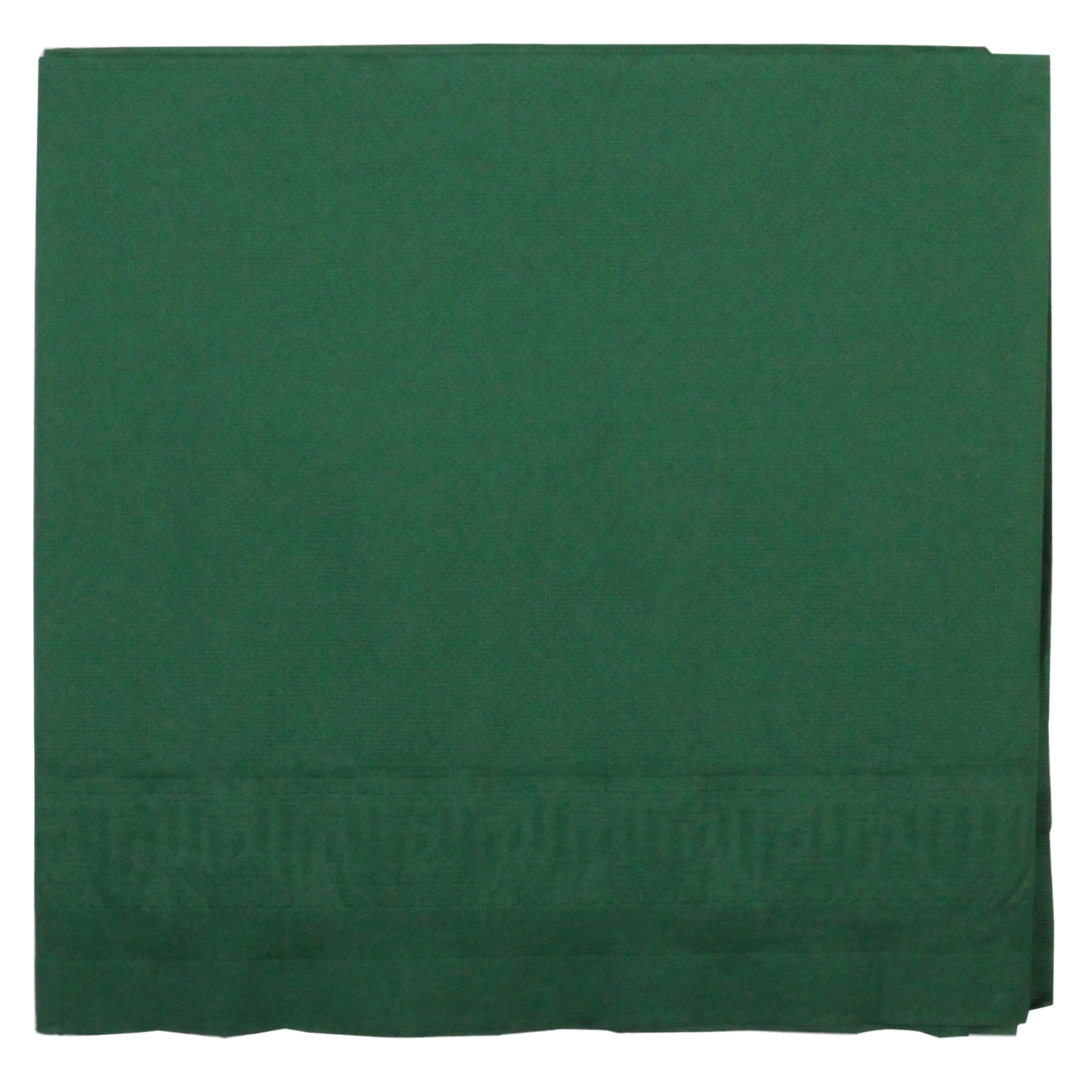 54 in x 108 in Hunter Green Paper Tablecloths 25 ct.
