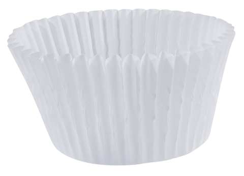 4.75 in White Fluted Baking Cups 10000 ct.