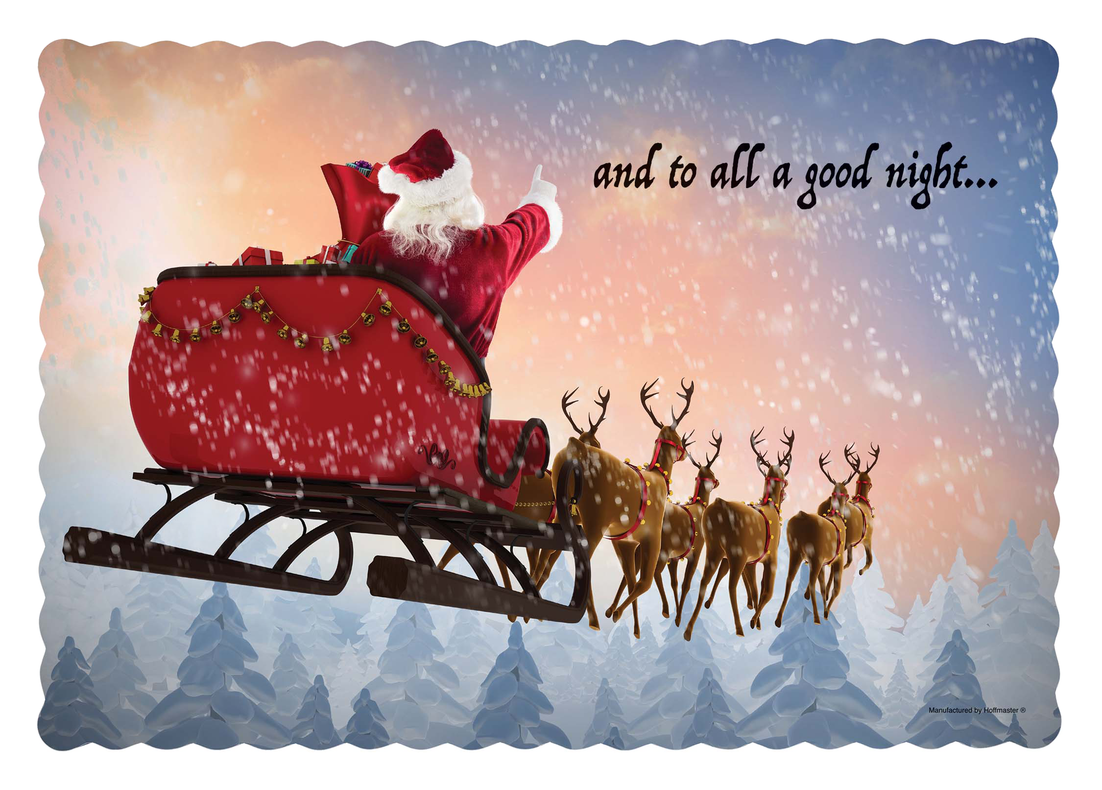 10 in x 14 in Winter Wonderland Multipack Paper Placemats 1000 ct.