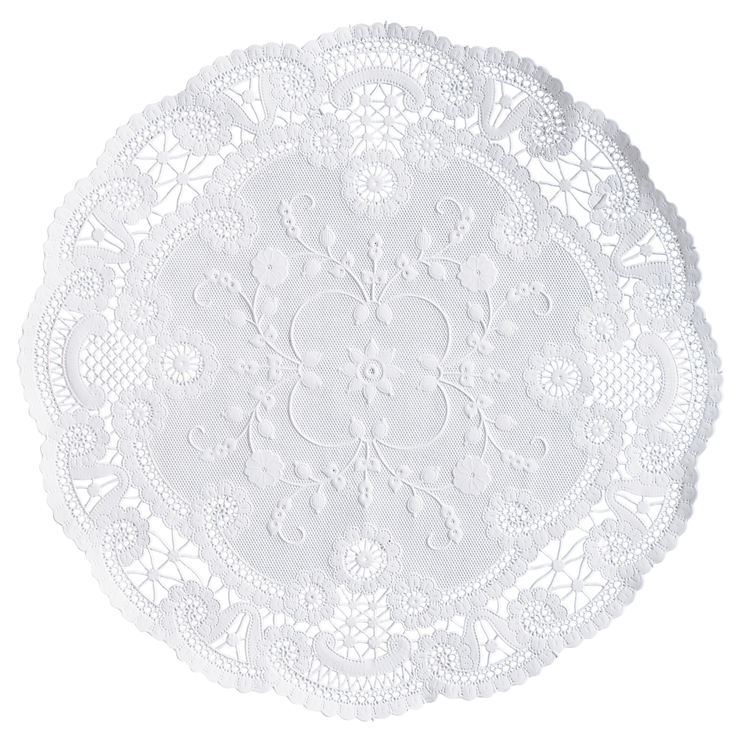6 in White French Lace Doilies 1000 ct.