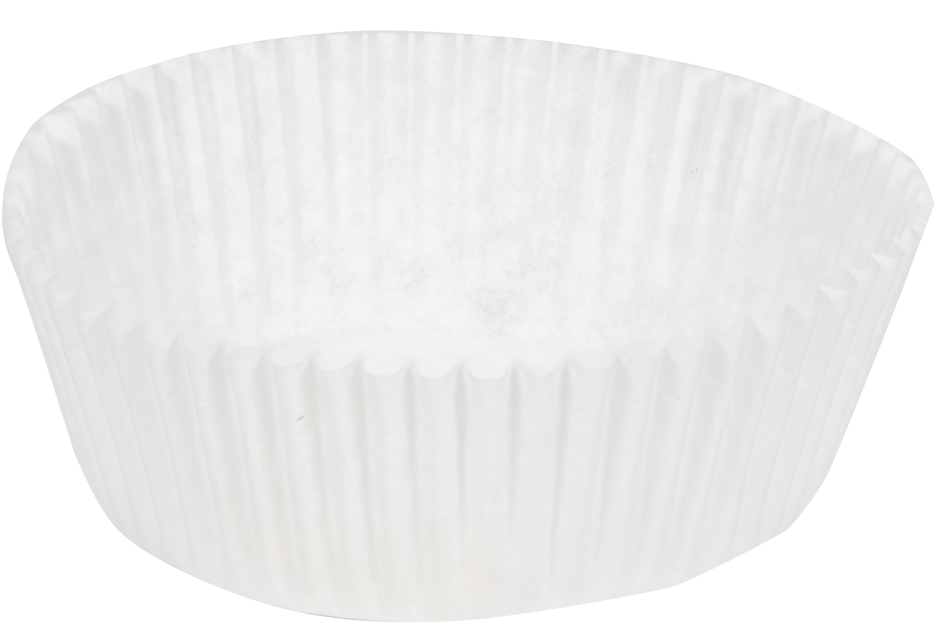 5.5 in x 3 in White Fluted Baking Cups 10000 ct.