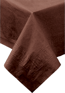 54 in x 108 in Chocolate Brown Paper Tablecloths 25 ct.