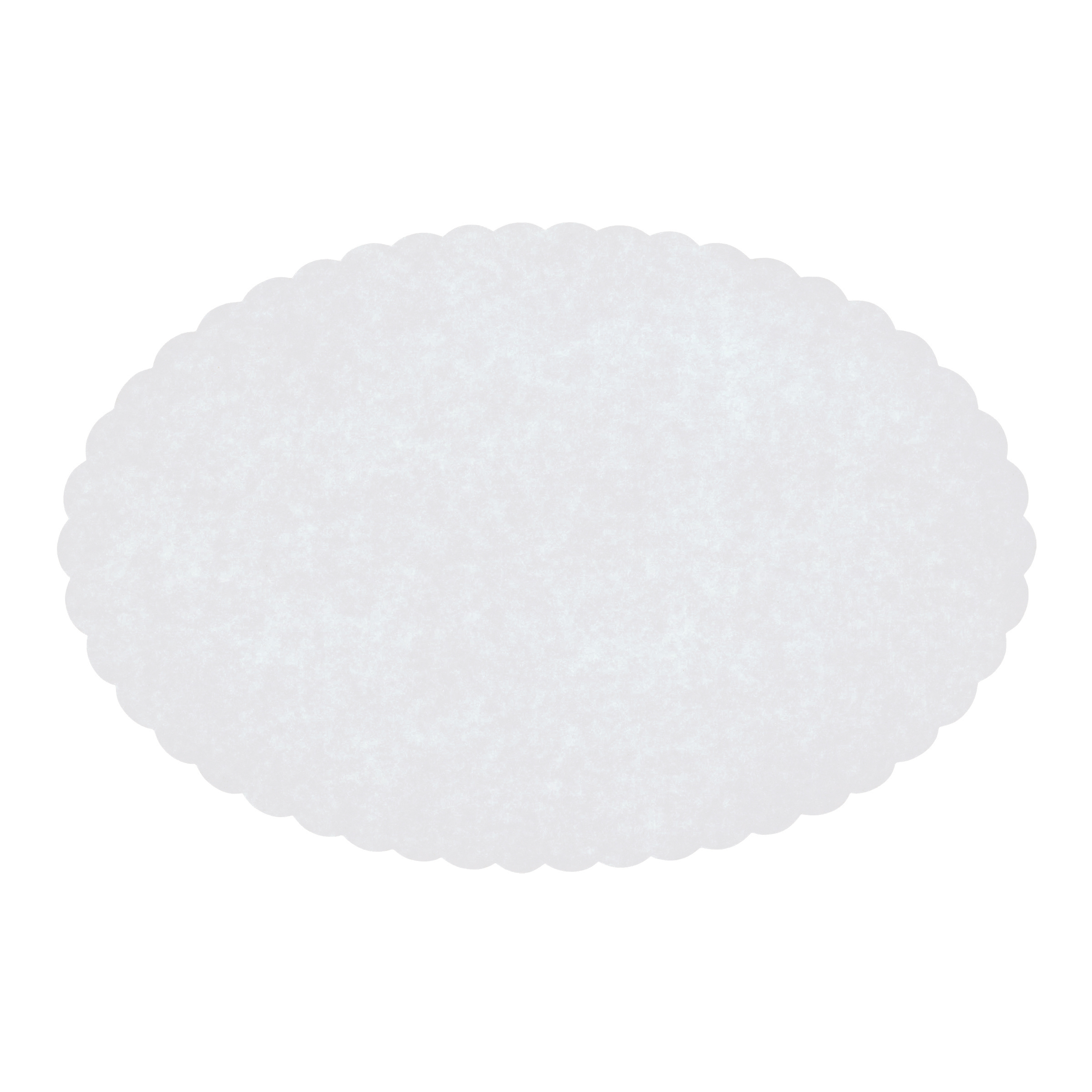 6 in x 9 in Scalloped White Oval Wastebasket Liners 2000 ct.