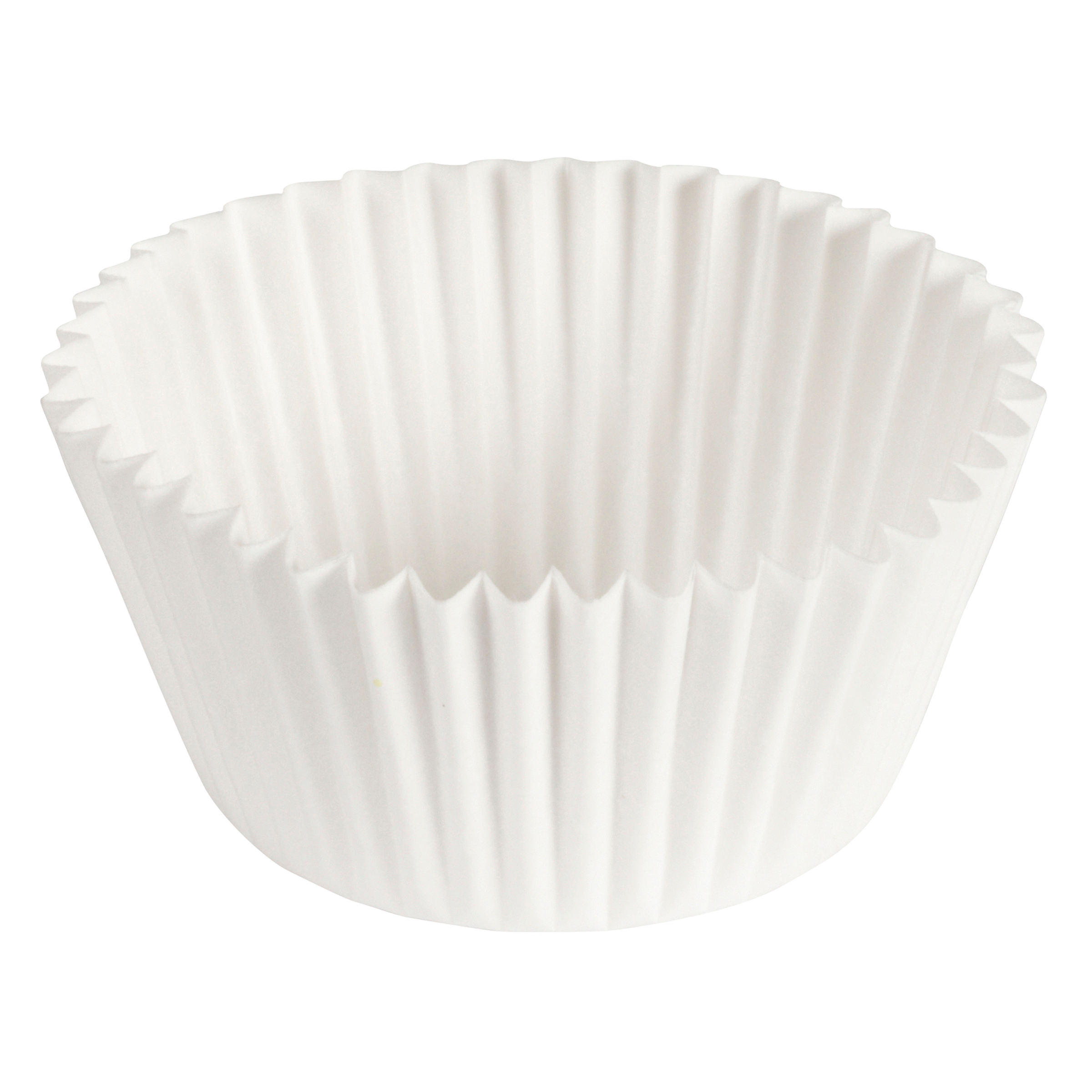 4.5 in White Fluted Baking Cups 10000 ct.