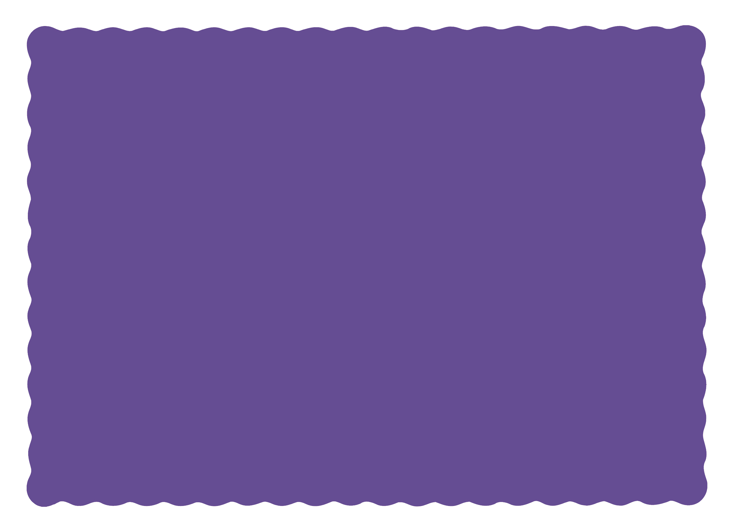 10 in x 14 in Scalloped Purple Paper Placemats 1000 ct.