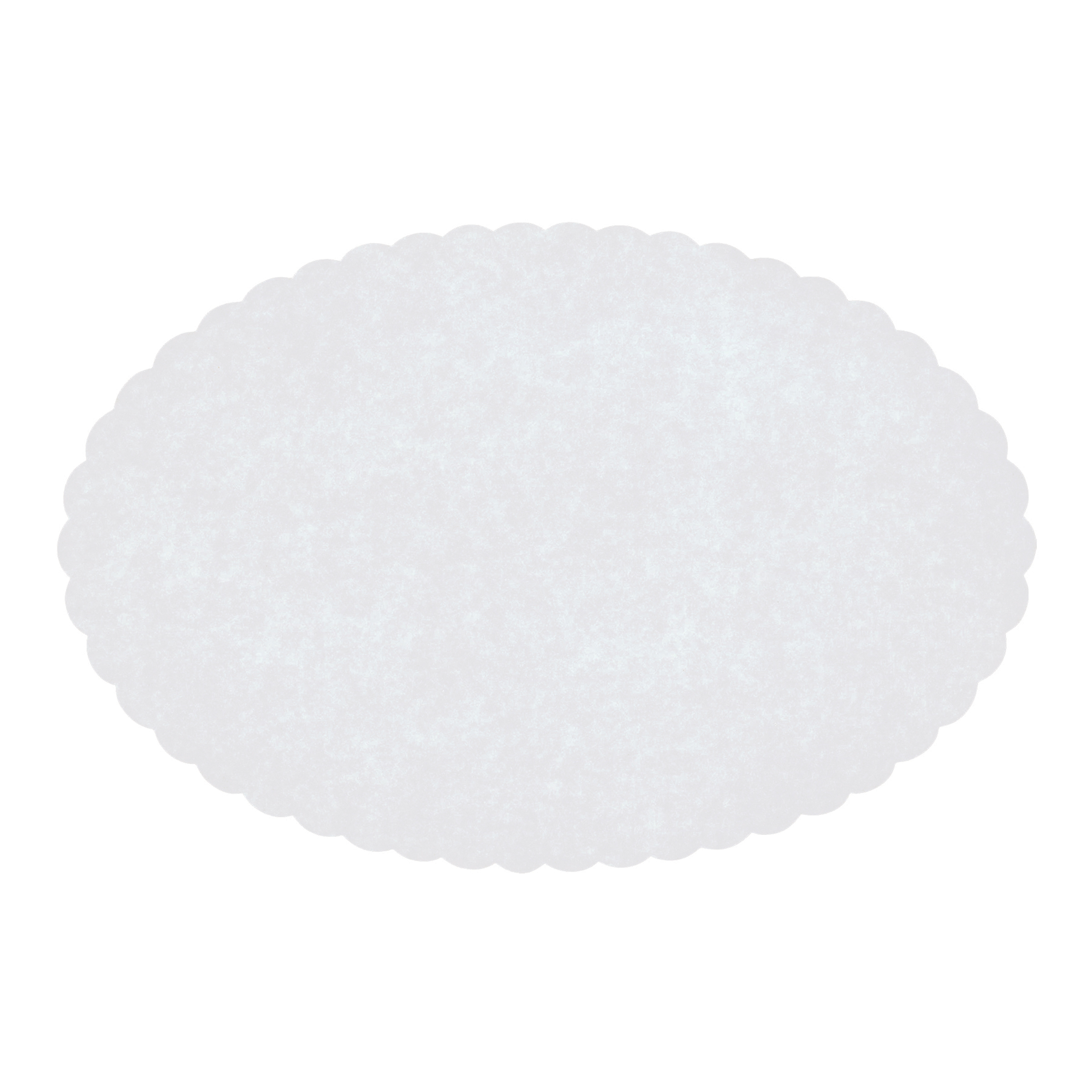 7 in x 9.5 in Scalloped White Oval Wastebasket Liners 2000 ct.