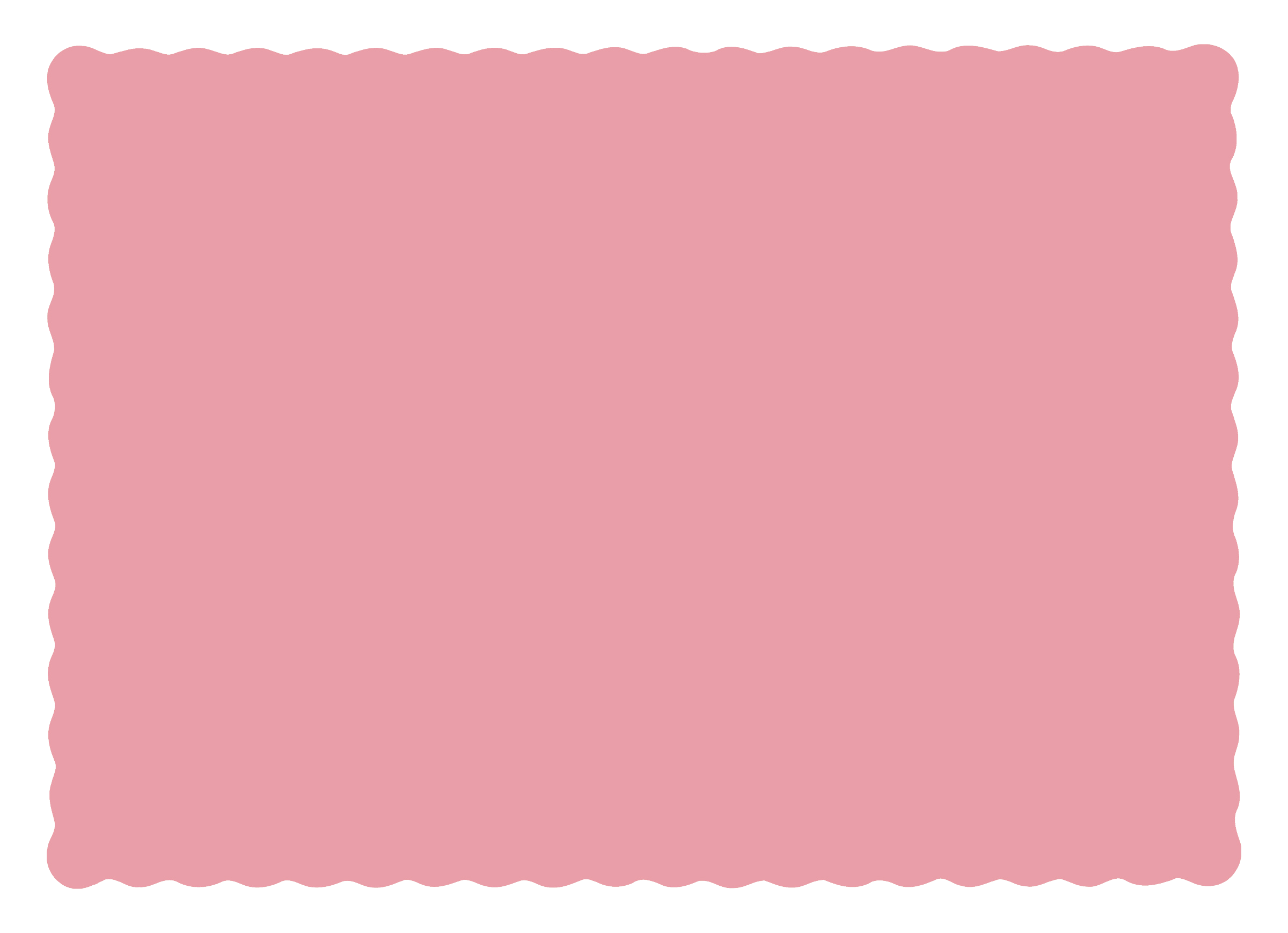 10 in x 14 in Scalloped Dusty Rose Pink Paper Placemats 1000 ct.