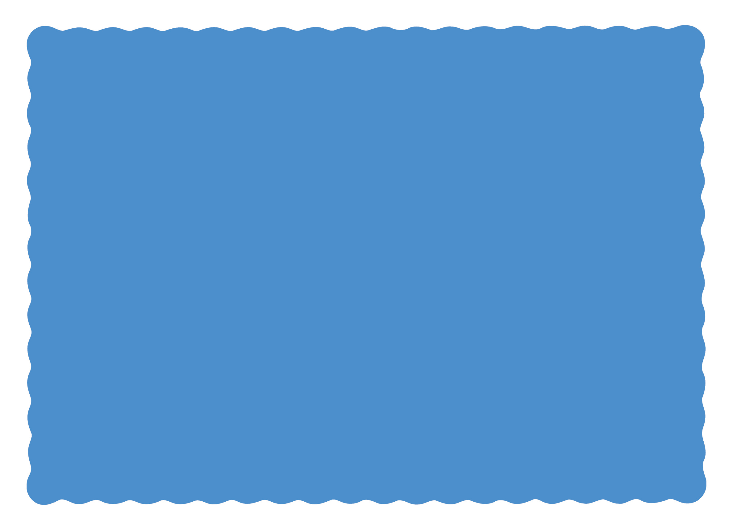 10 in x 14 in Scalloped Marina Blue Paper Placemats 1000 ct.