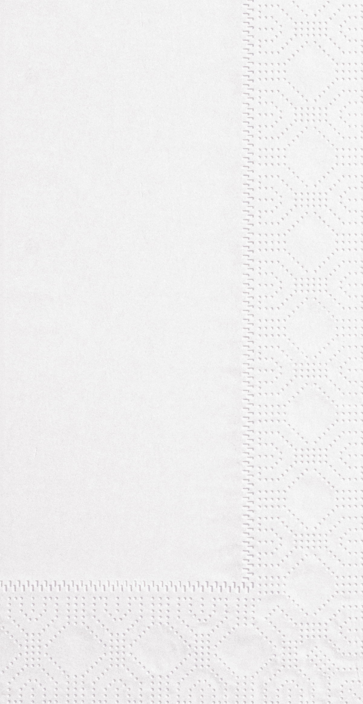 8.5 in x 4.25 in Regal Embossed White Dinner Napkins 2000 ct.