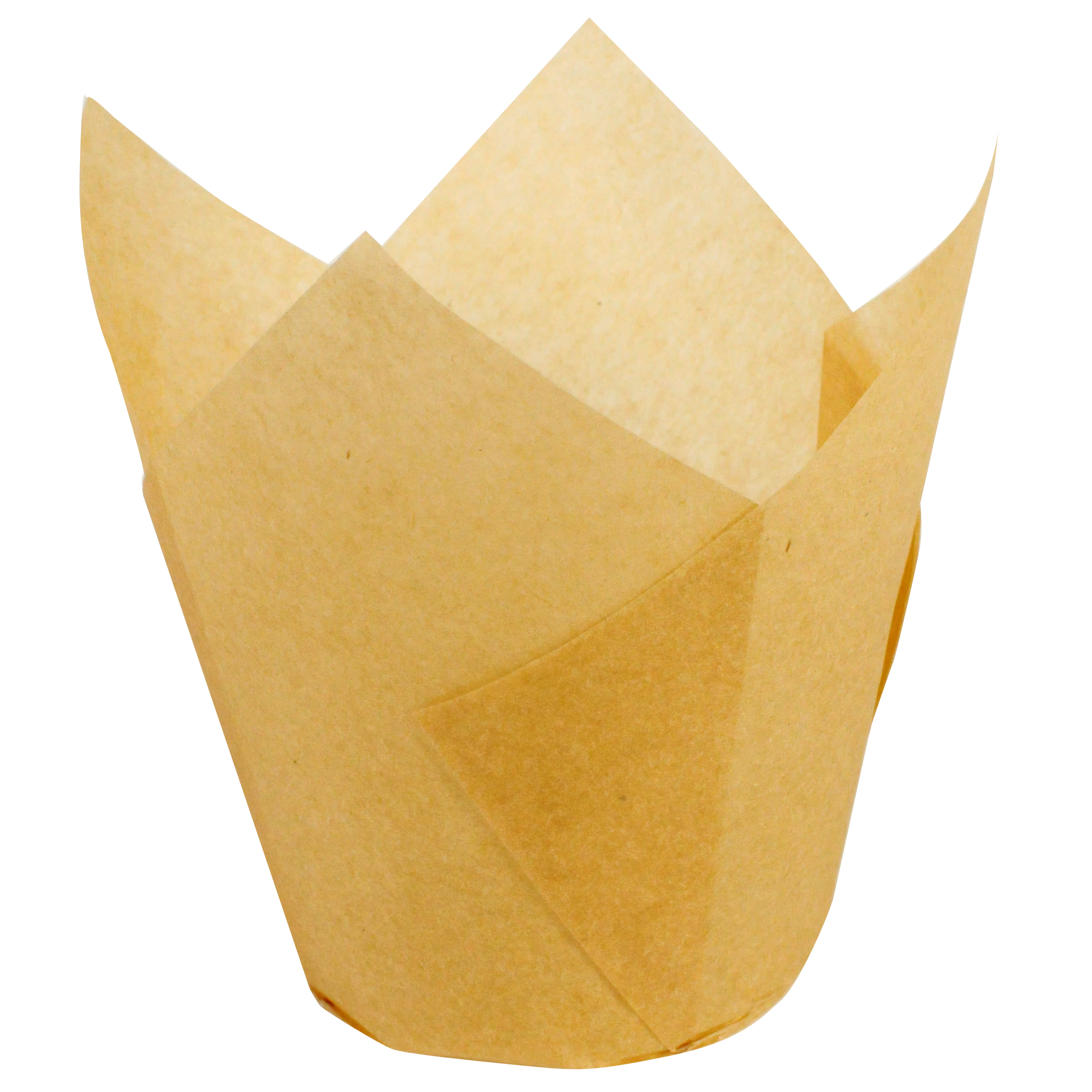 3.5 in Small Kraft Paper Tulip Cups 1000 ct.