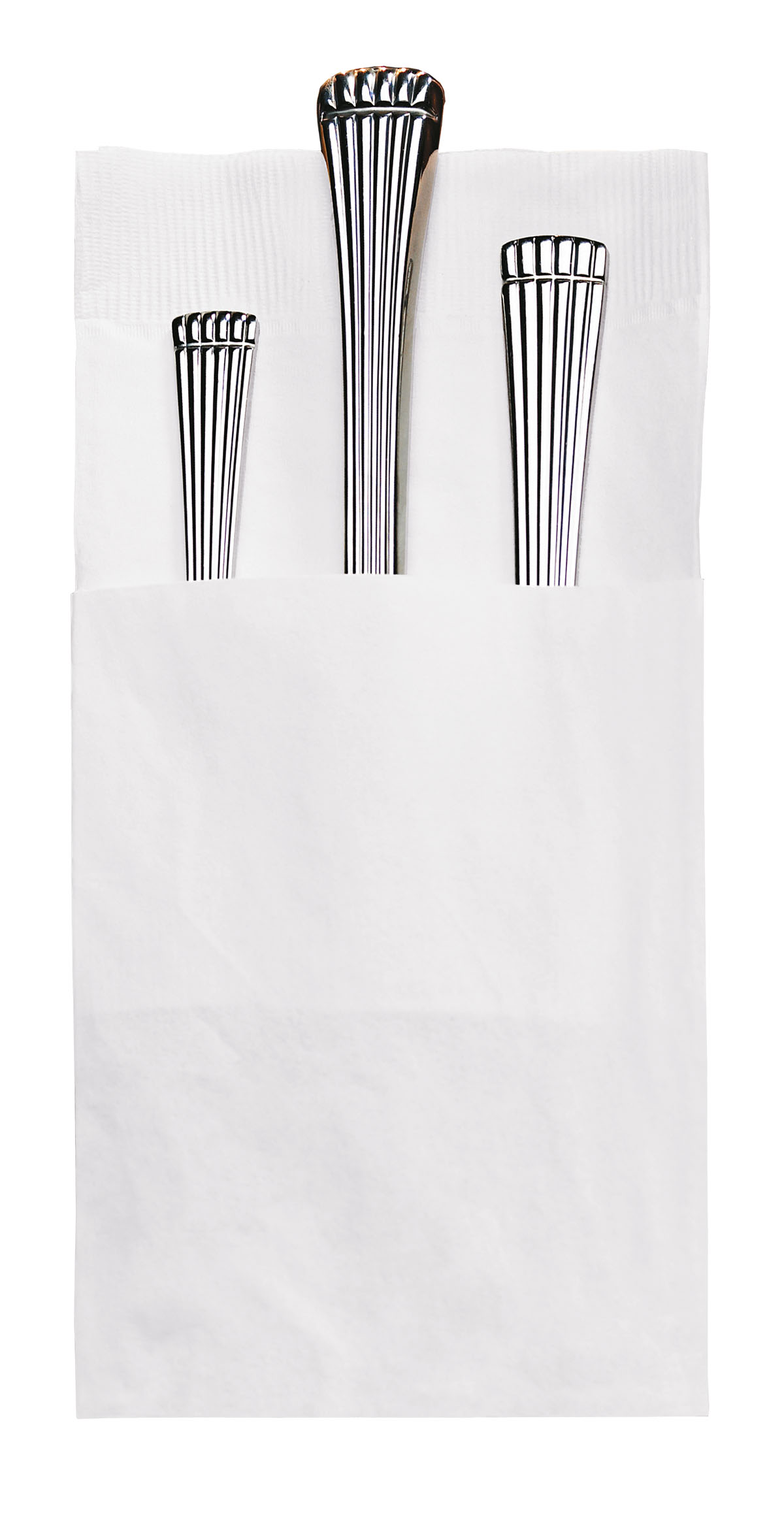 8.25 in x 4.25 in Coin Embossed Quickset White Dinner Napkins 800 ct.