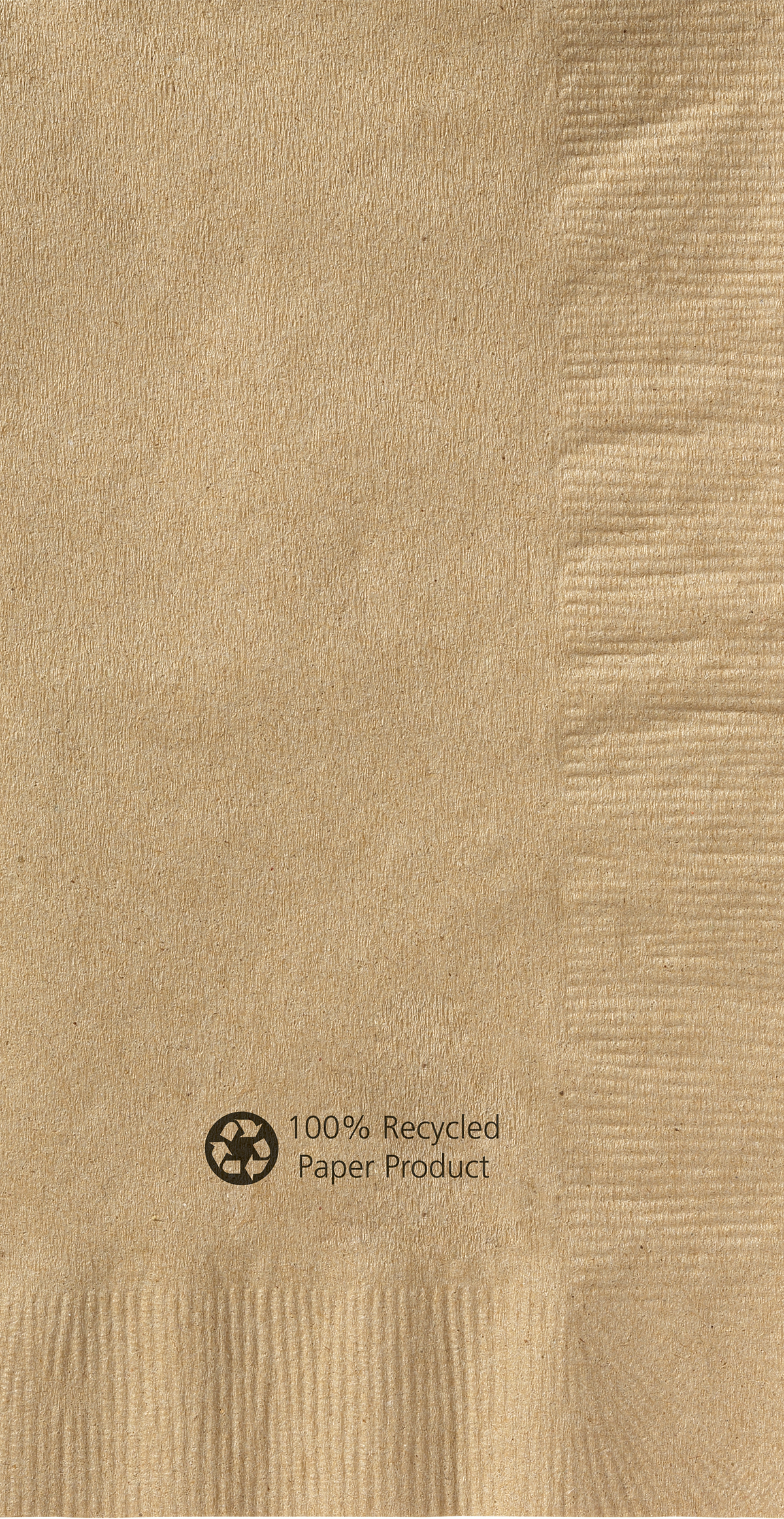7.5 in x 4.25 in Earthwise Kraft 1-Ply Dinner Napkins 1000 ct.