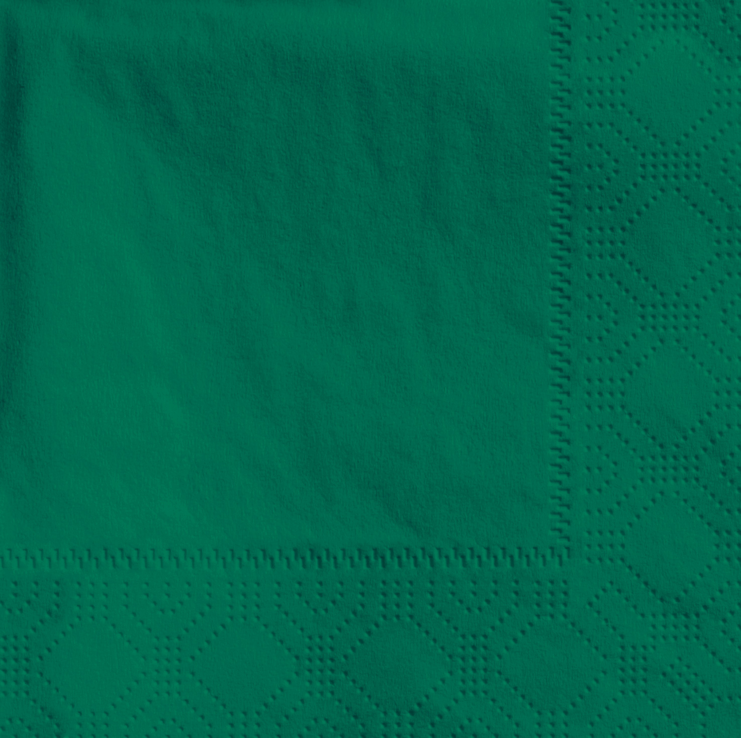 4.75 in x 4.75 in Regal Embossed Hunter Green Beverage Napkins 1000 ct.