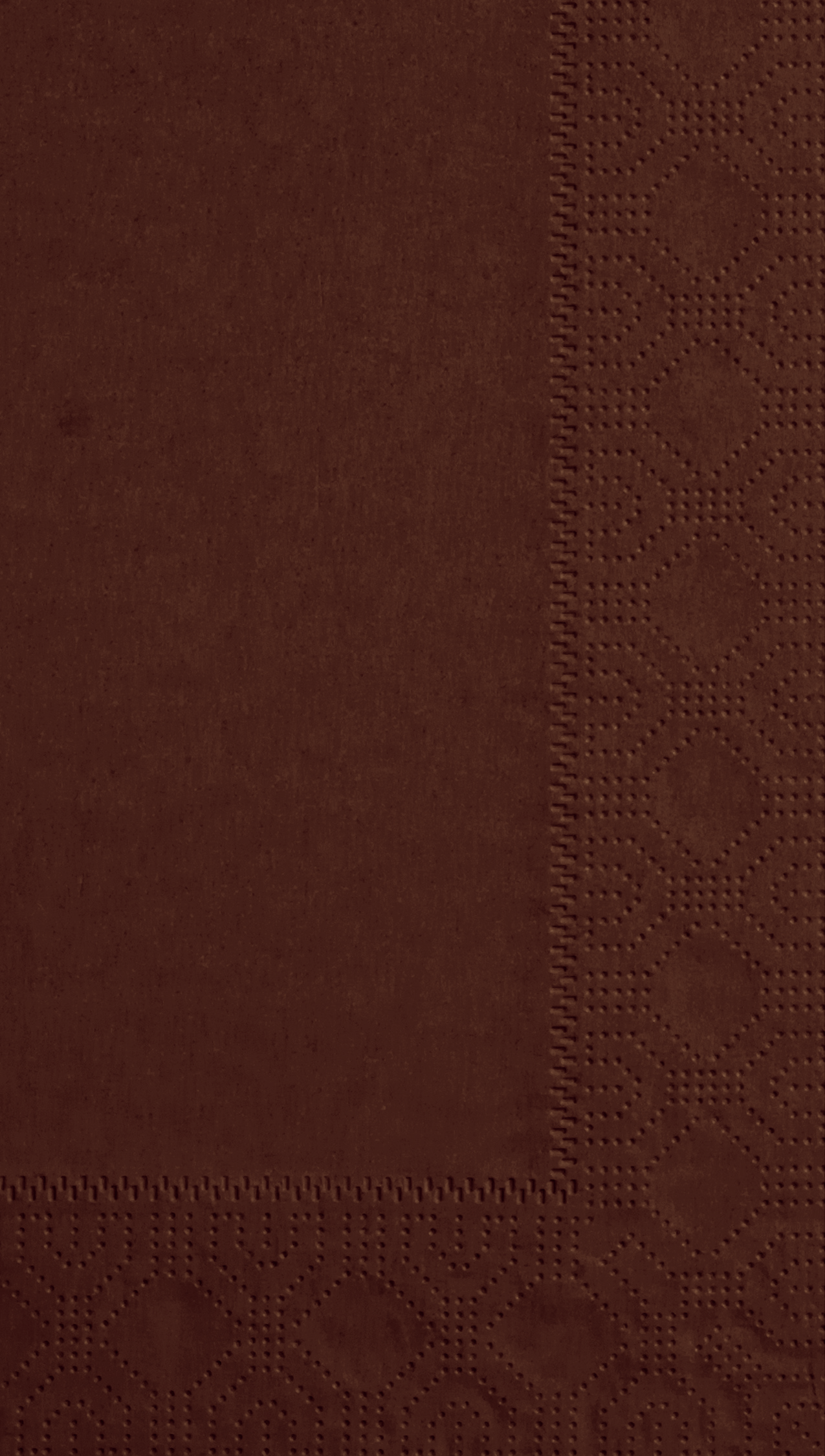 7.5 in x 4.25 in Regal Embossed Chocolate Brown Dinner Napkins 1000 ct.