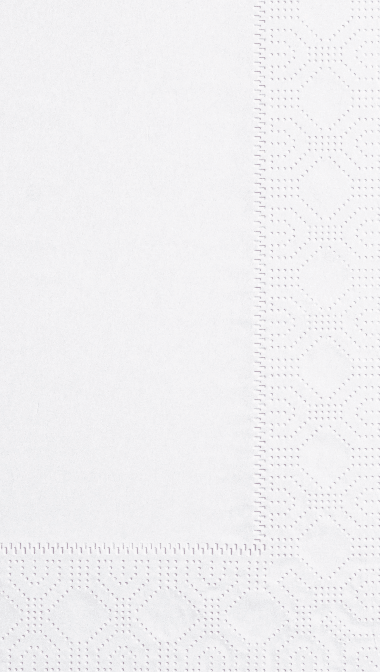 7.5 in x 4.25 in Regal Embossed White Dinner Napkins 1000 ct.