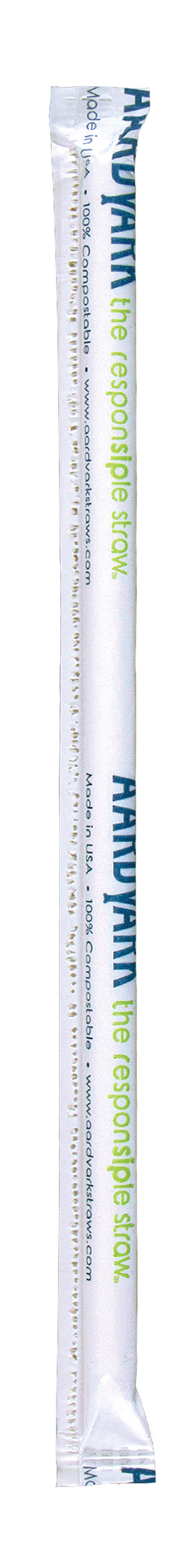 Aardvark 7.75″ Wrapped White Giant Paper Straws – 2400 ct.