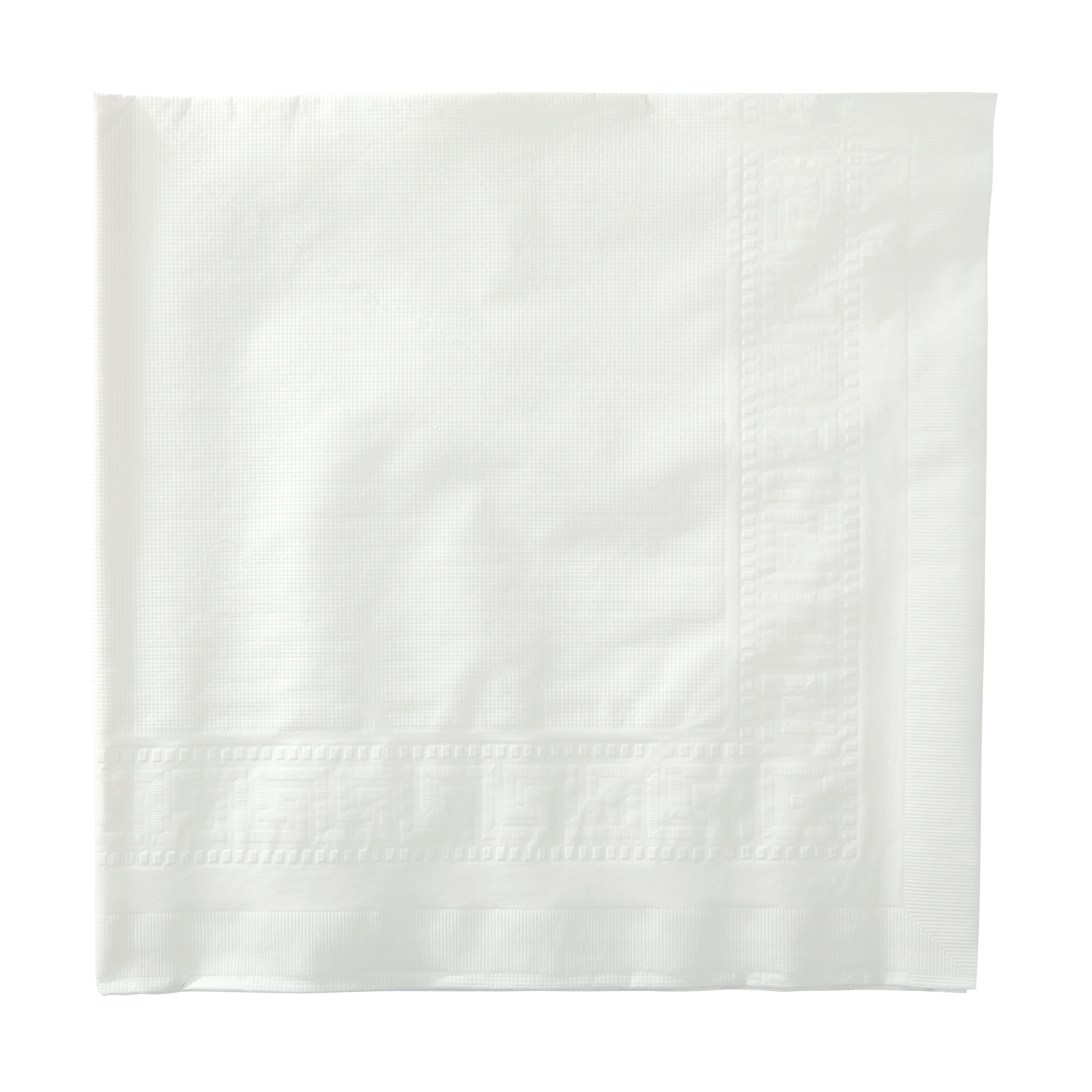 54 in x 54 in White Paper Tablecloths 50 ct.