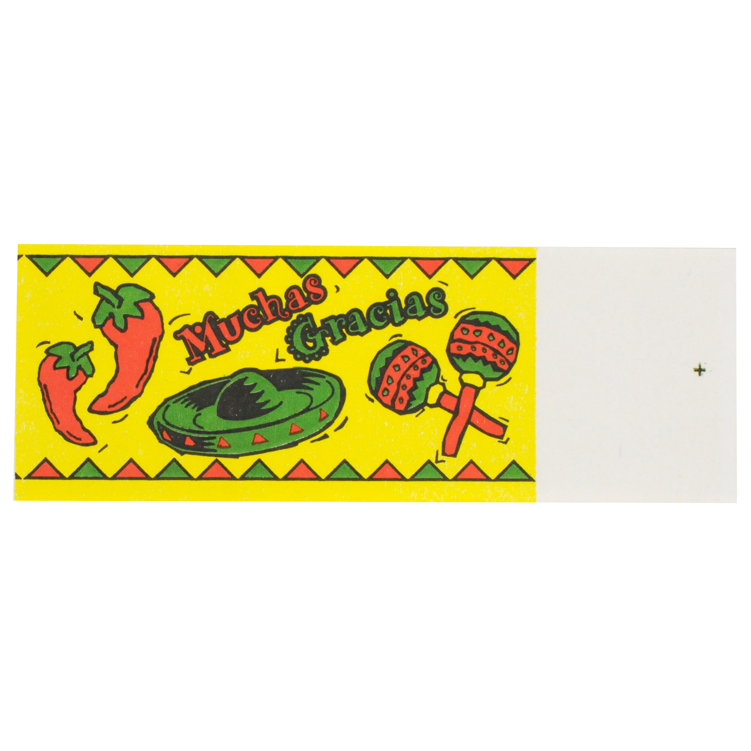 1.5 in x 4.25 in Mexican Fiesta Adhesive Napkin Bands 4000 ct.