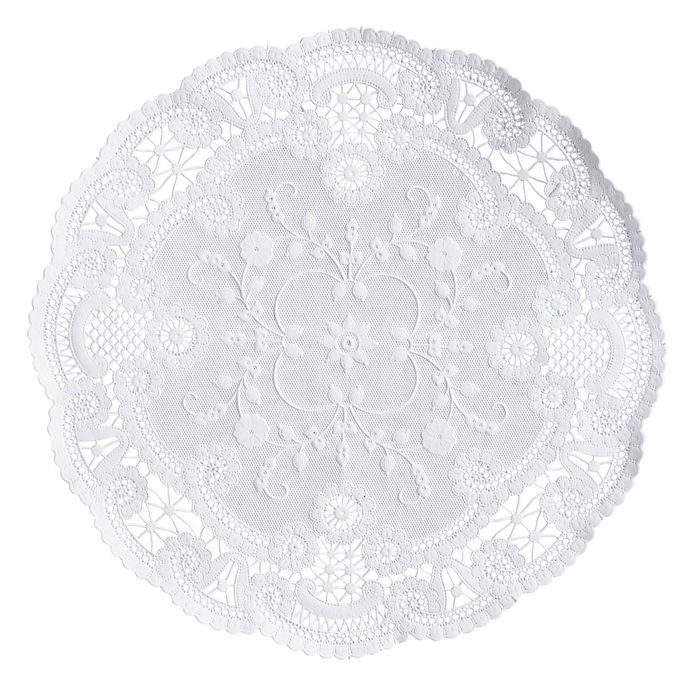 10 in White French Lace Doilies 1000 ct.