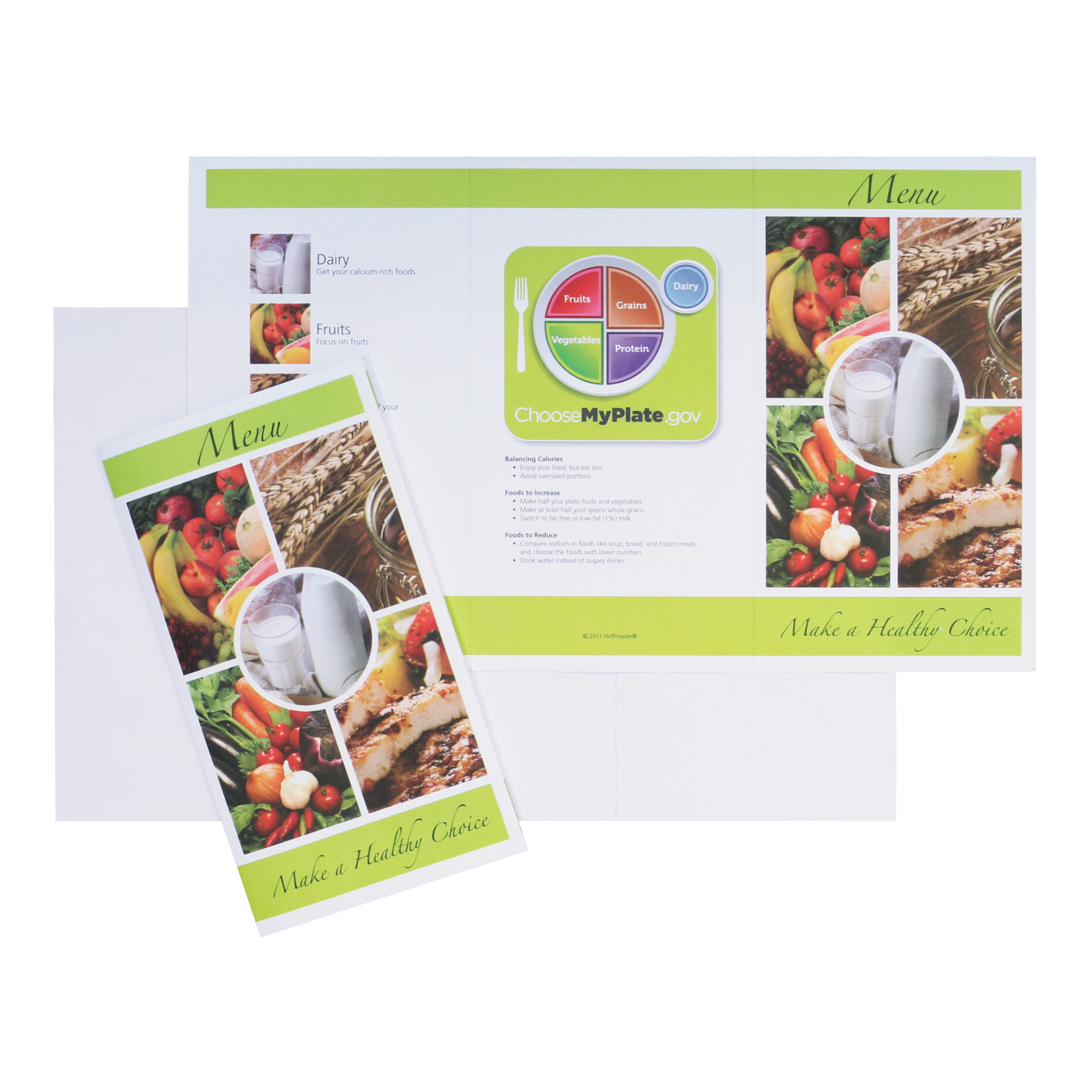 8.5 in x 14 in Healthy Choices Menu Shells 2000 ct.