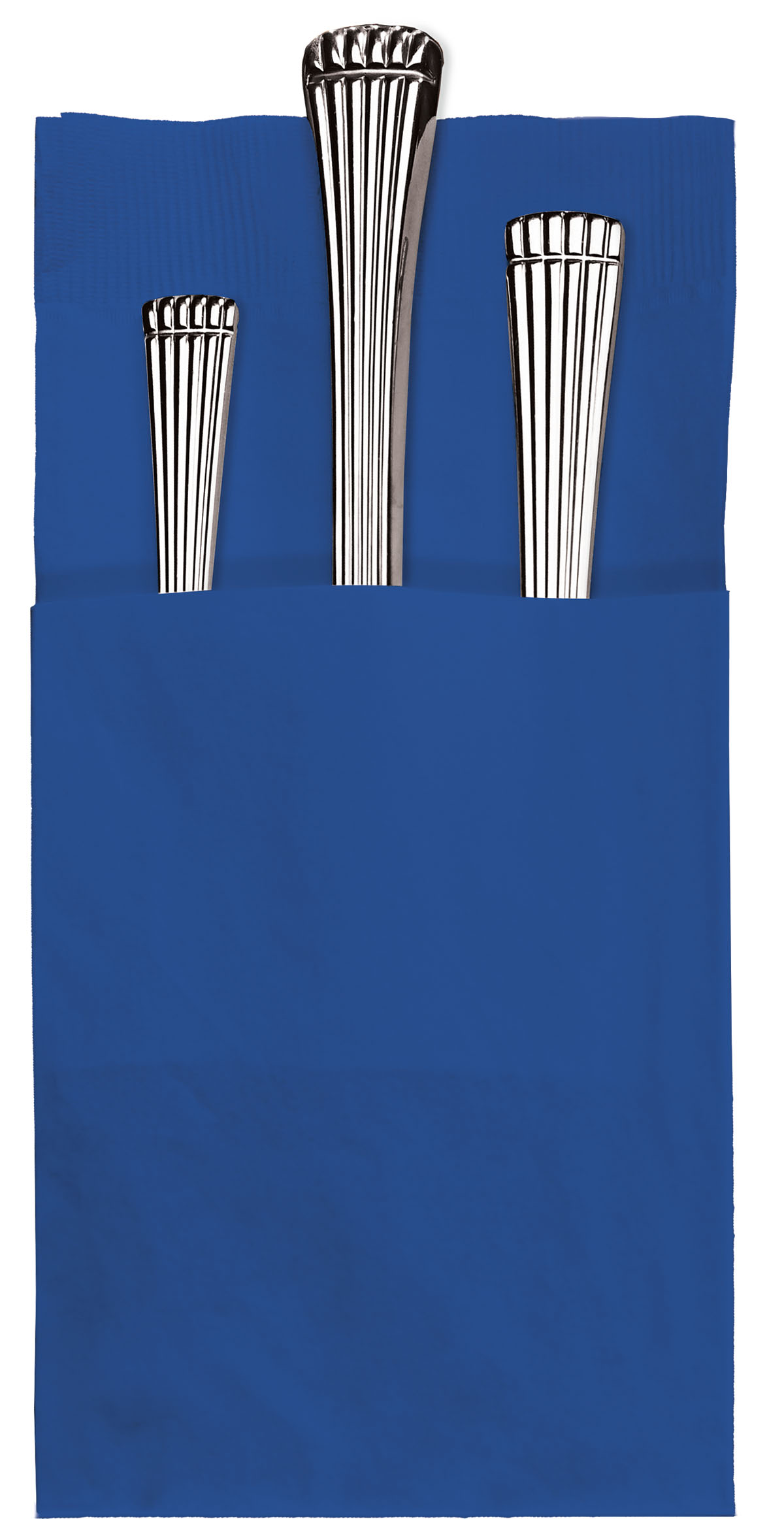 8.25 in x 4.25 in Coin Embossed Quickset Navy Blue Dinner Napkins 800 ct.