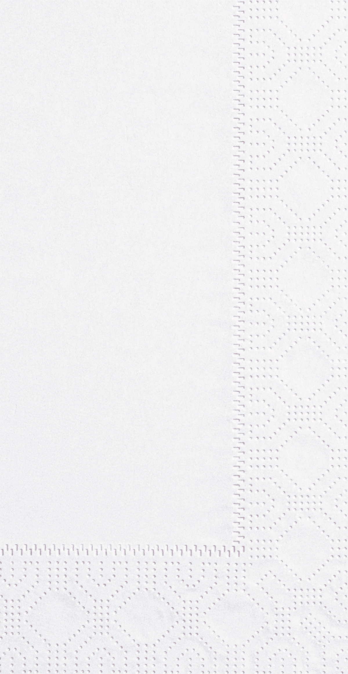 7.5 in x 4.25 in Regal Embossed White Dinner Napkins 3000 ct.