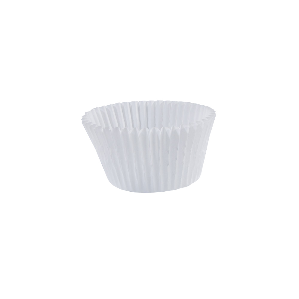 4.75 in White Fluted Baking Cups 10000 ct.