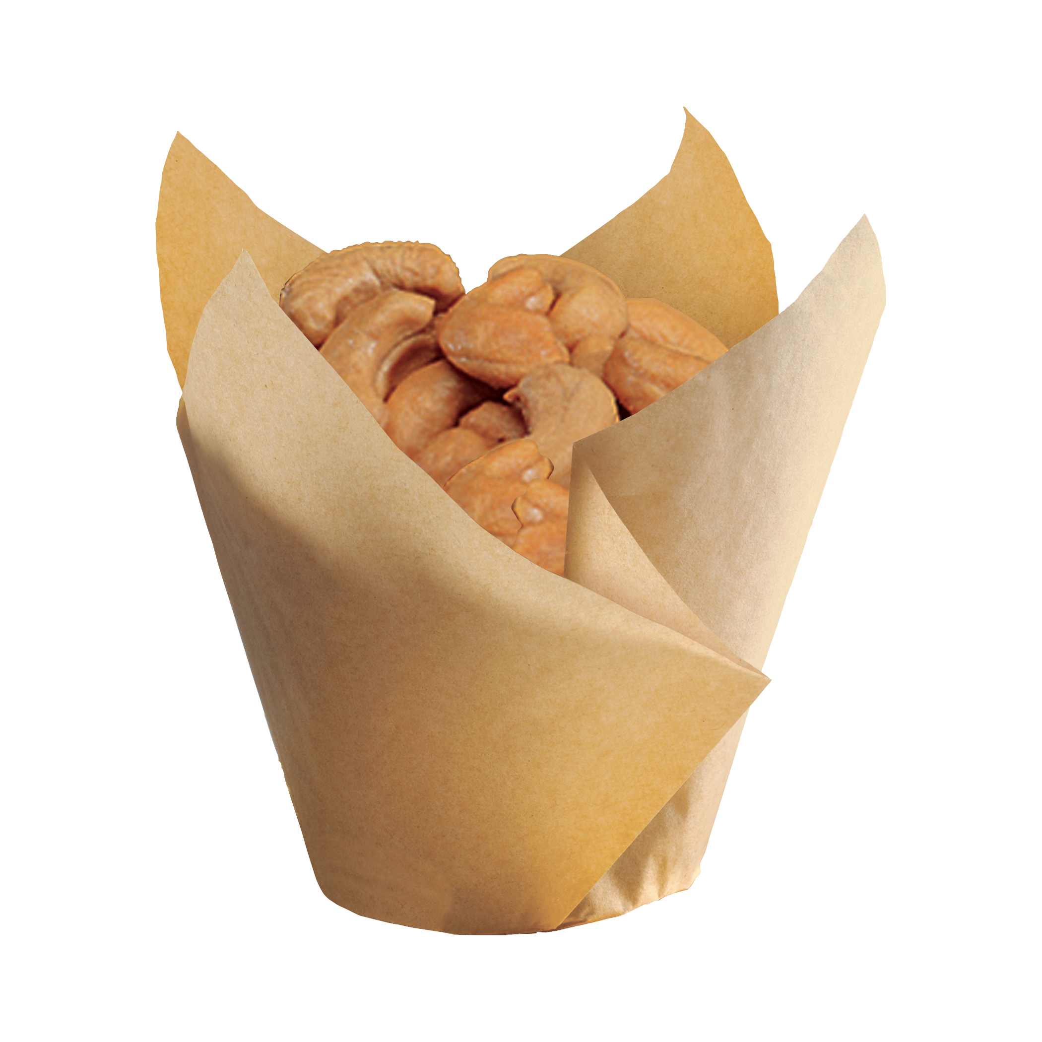 4 in Large Kraft Paper Tulip Cups 1000 ct.
